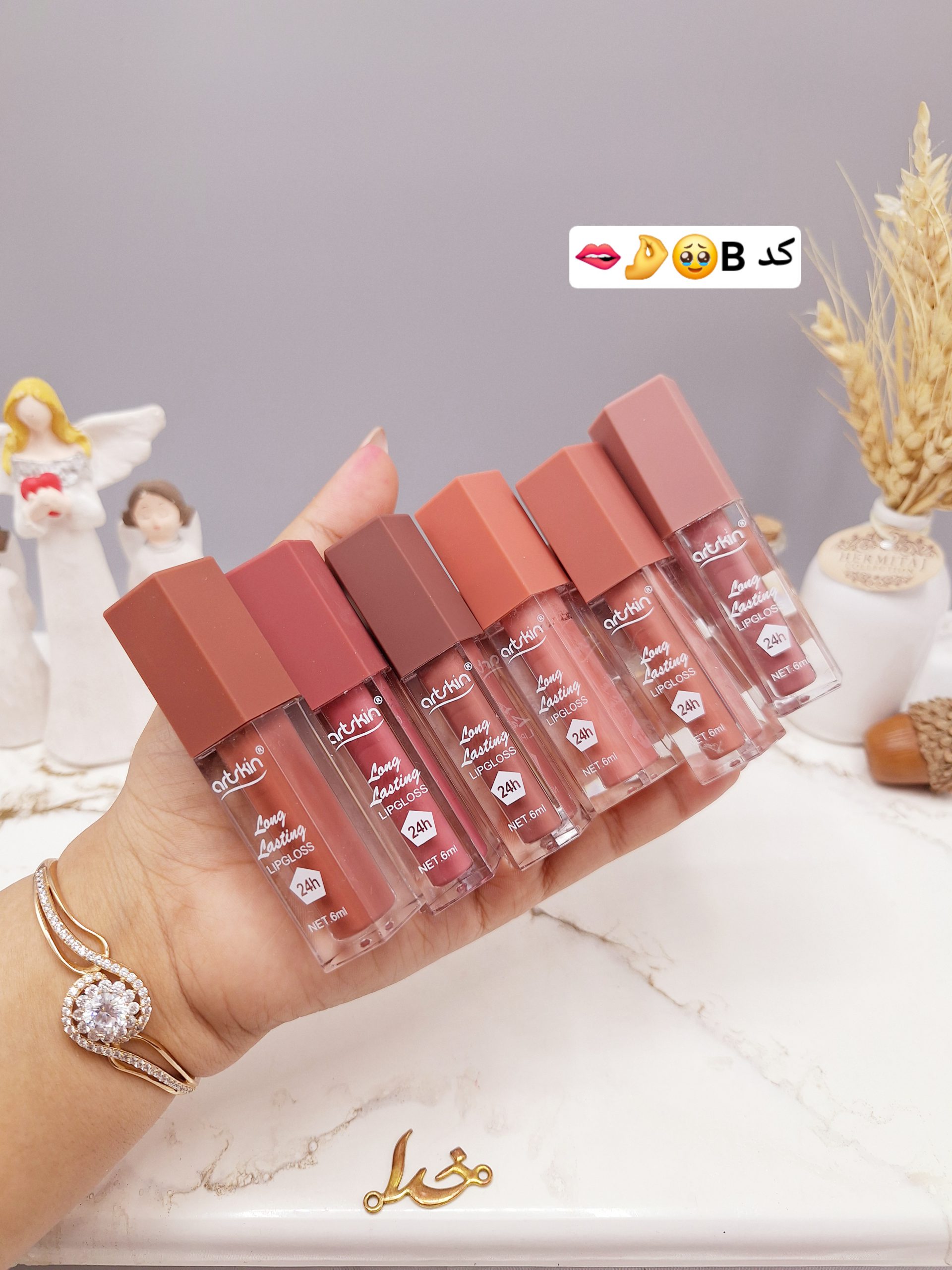 پک 6 تایی رژ لب مایع رنگ نود برند آرت اسکین artskin کد AS972023