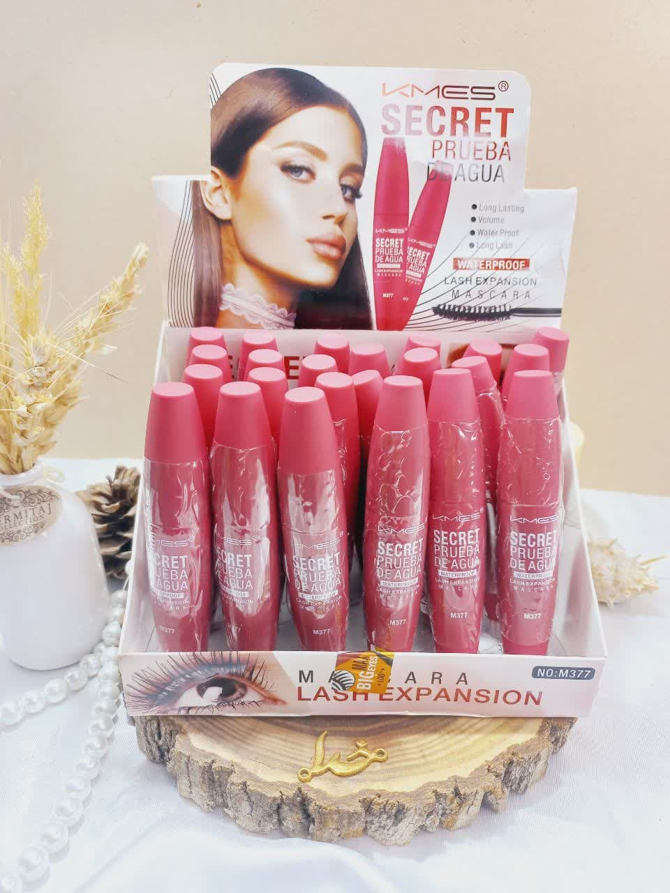 ریمل پرطرفدار ضد آب مشکی پوکه صورتی ماسکارا MASCARRA کد M377