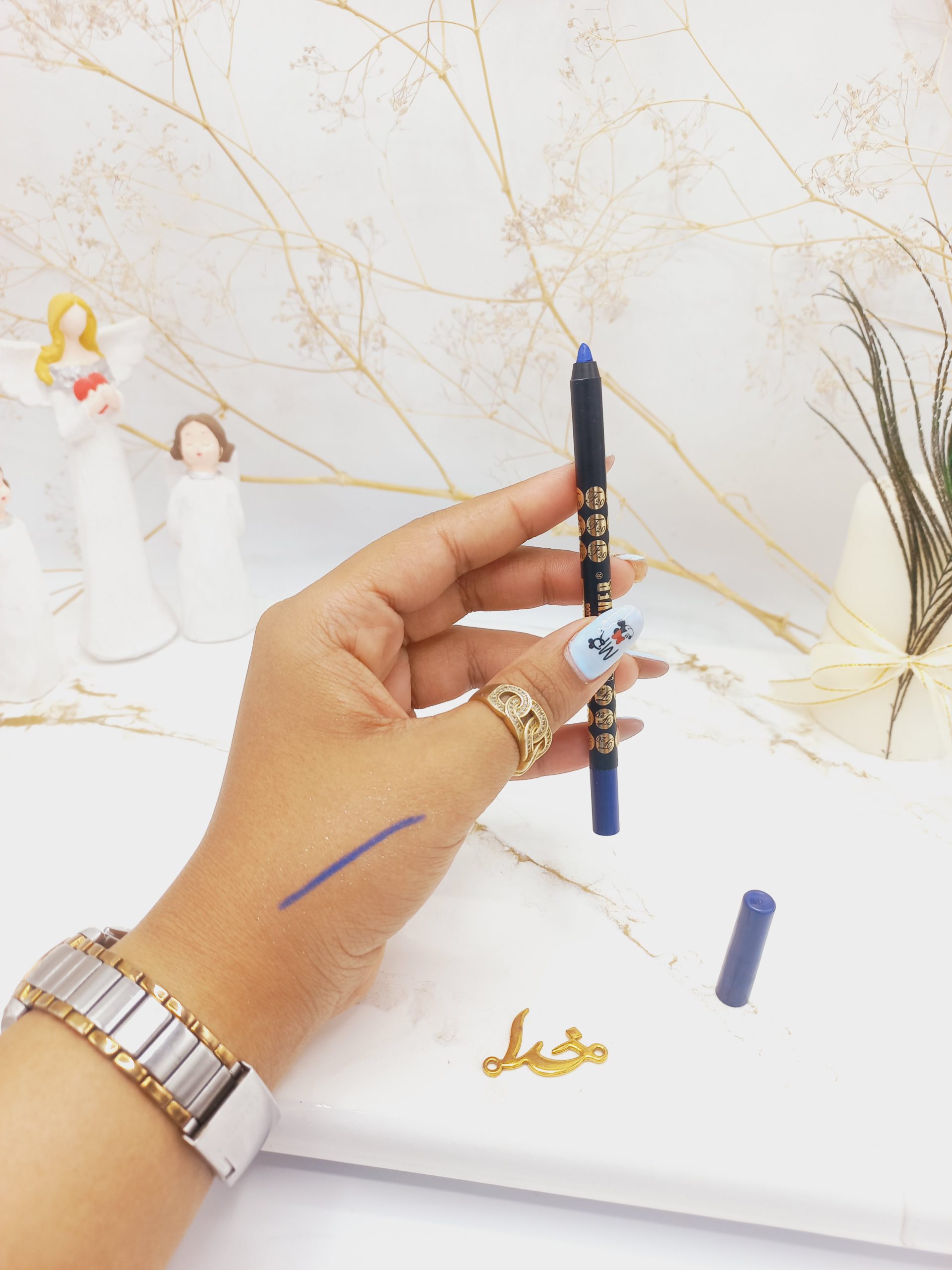 مداد چشم چرب فور اور رنگ آبی کاربنی FOREVER کد 008