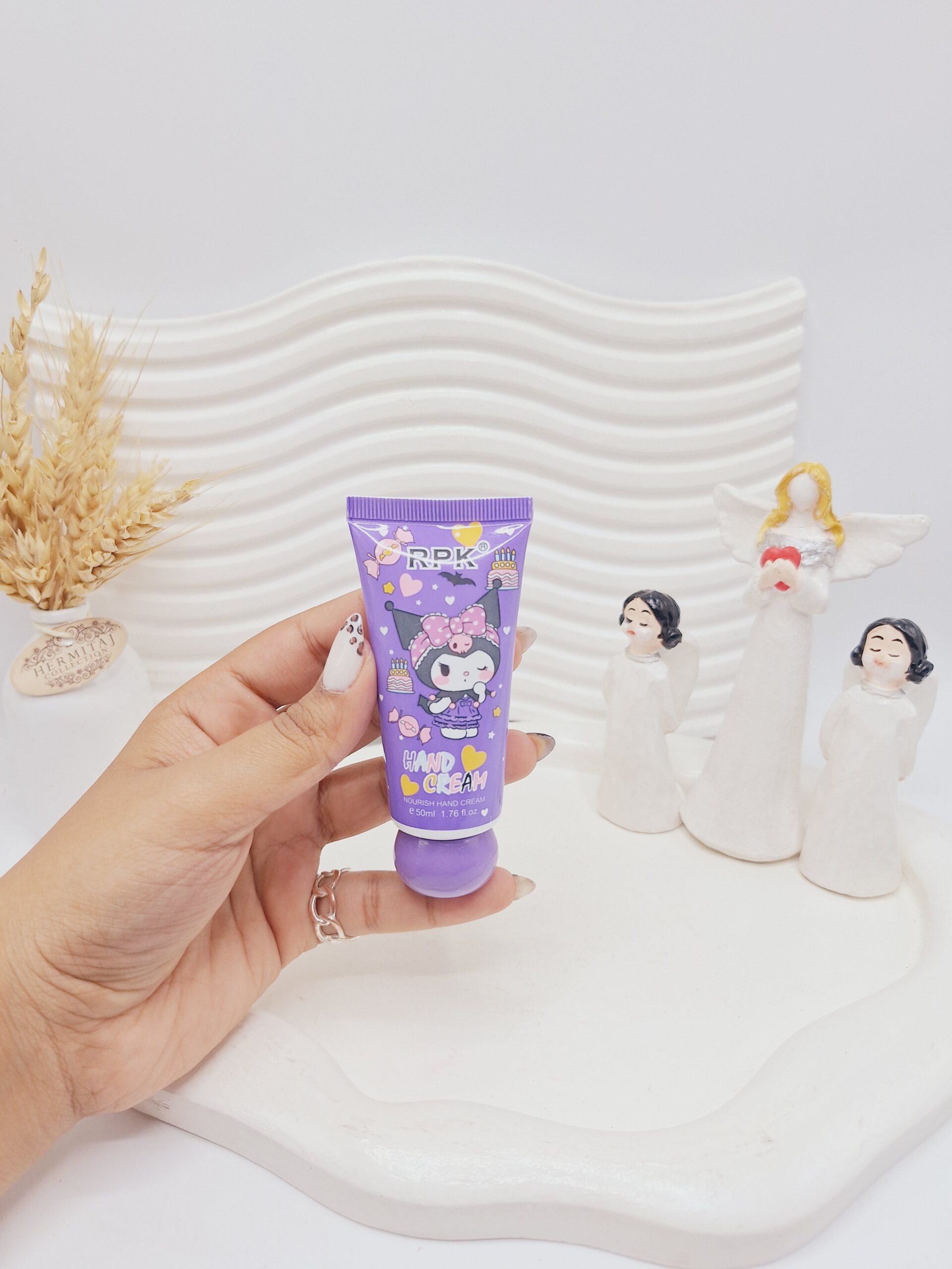 کرم دست کرومی بنفش برند RPK کد 1699