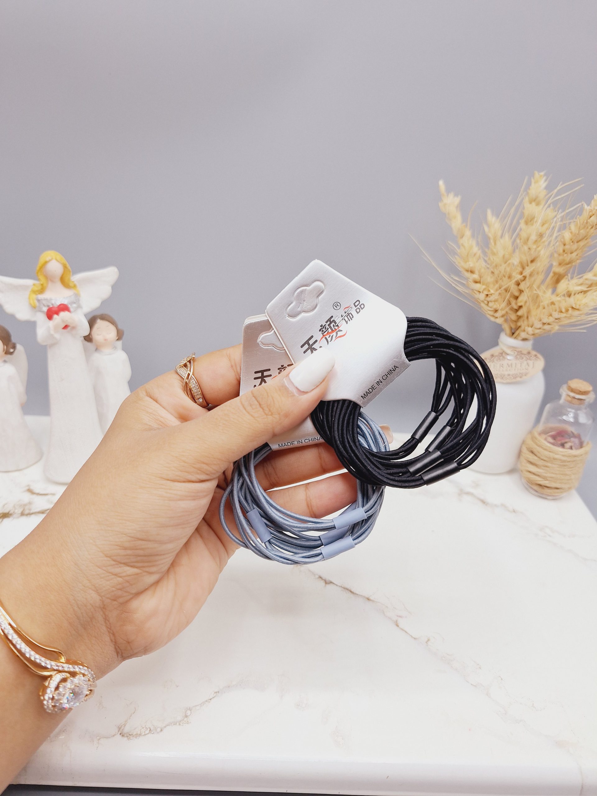 کش مو 9 تایی طرح ساده کد 70012 رندم