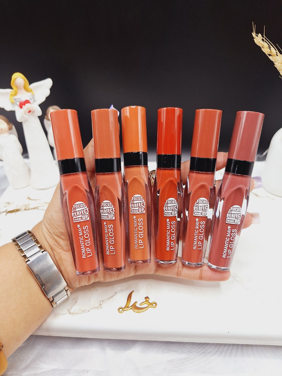 پک 6عددی رژ مایع برند رومانتیک مای ROMANTIC MAY پک A کد YR_859NU