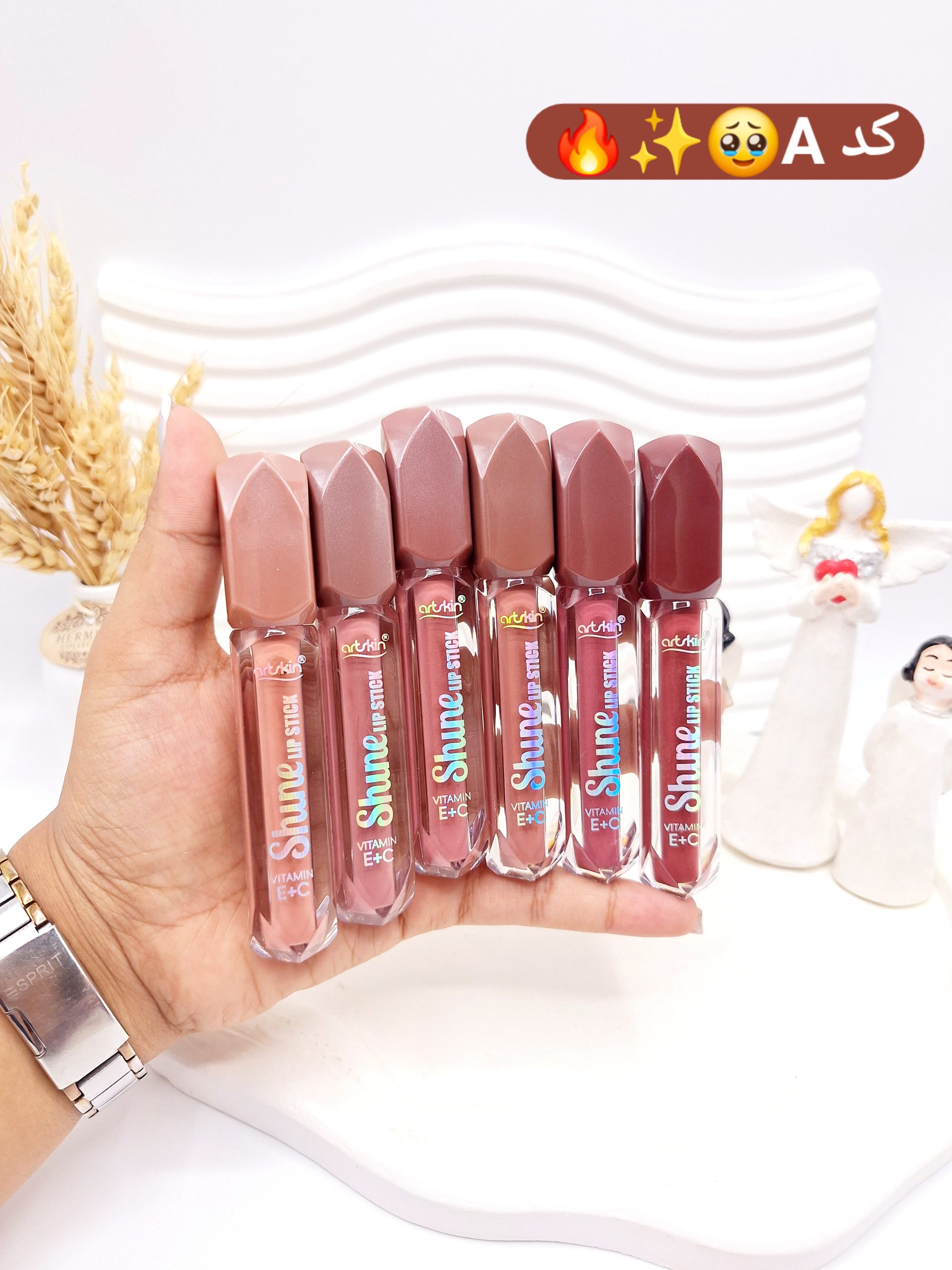 پک 6 تایی رژ مایع برند آرت اسکین کد 972216