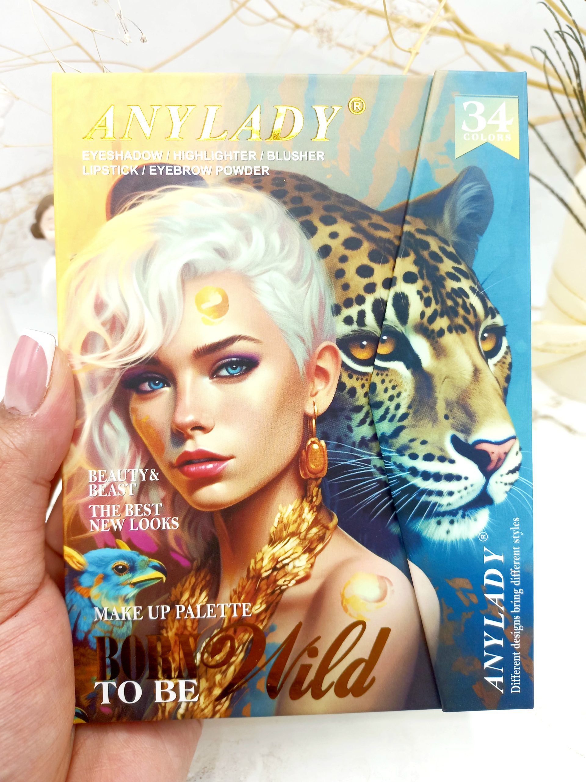 پالت سایه آنالیدی طرح پلنگ ANYLADY کد 8602Q