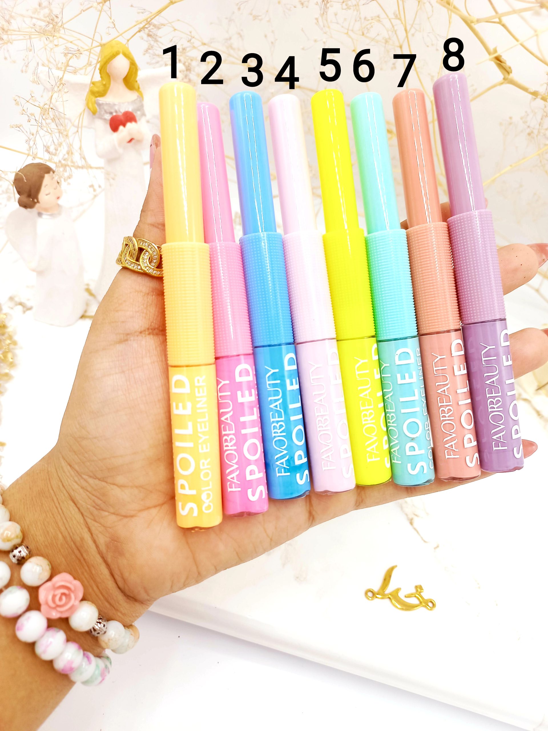 خط چشم مویی رنگ پاستیلی برند فاور بیوتی Favor Beauty کد EB7071