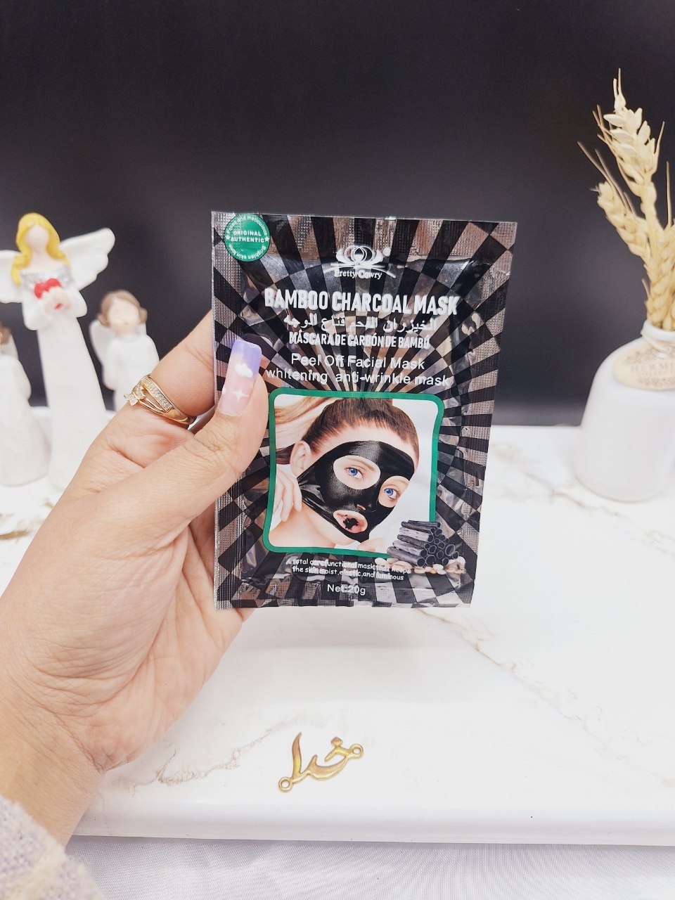 ماسک پیل آف سفید کننده و ضدچروک ذغال بامبو کد PC 5000