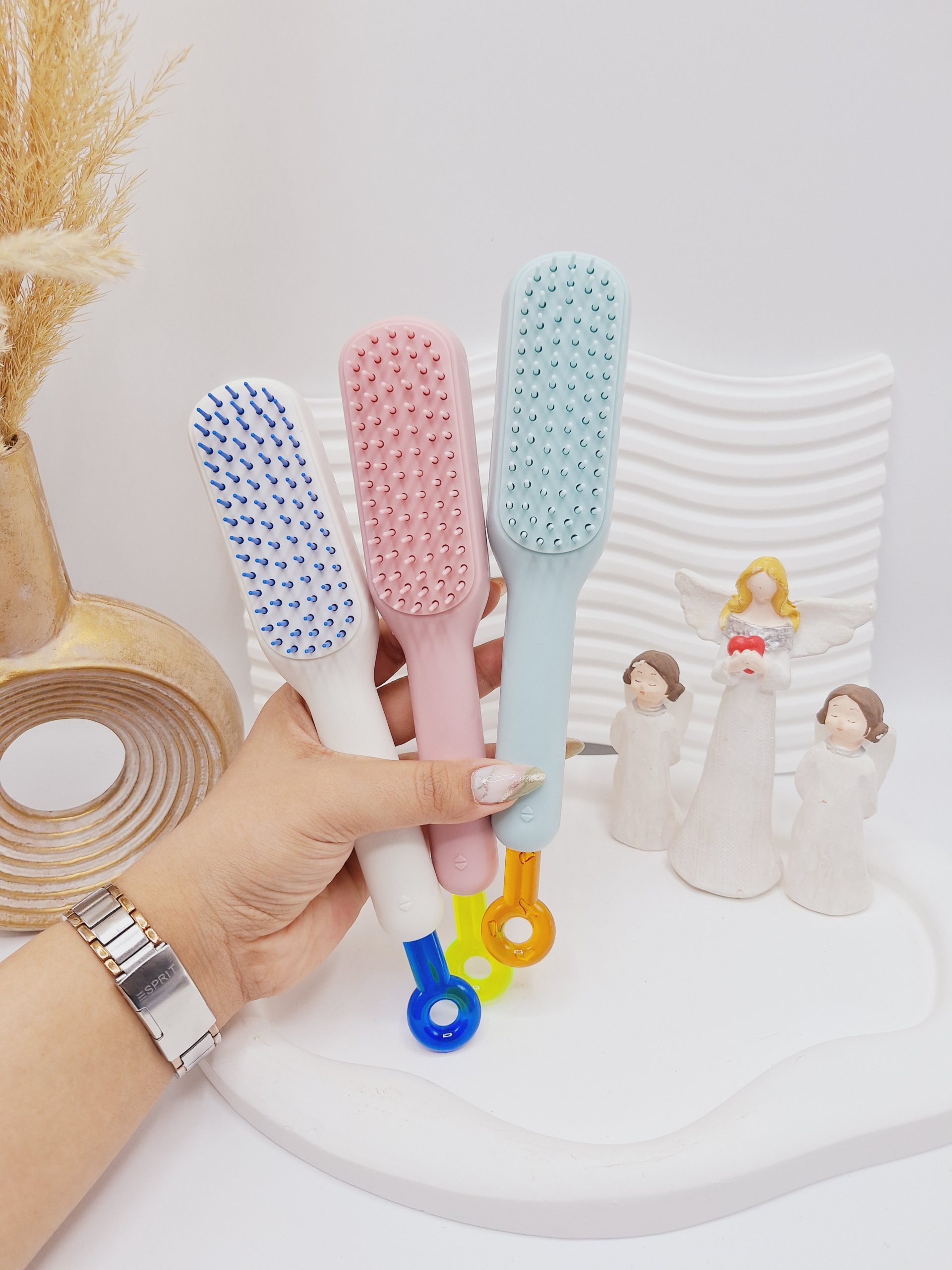 برس مو جادویی ترند آنتی باکتریال مدل اهرم دار