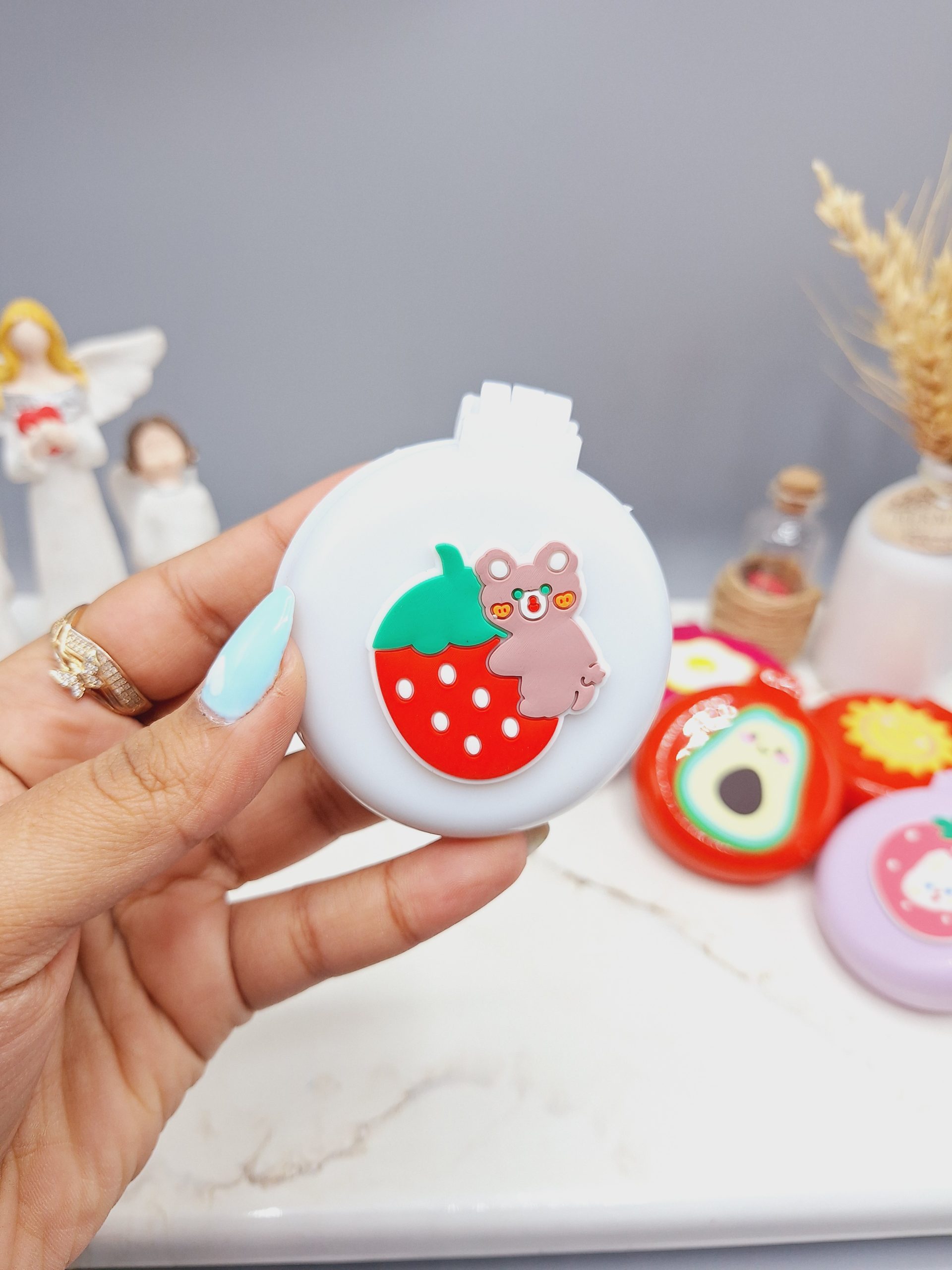 آینه و برس مو تاشو فانتری شب رنگی