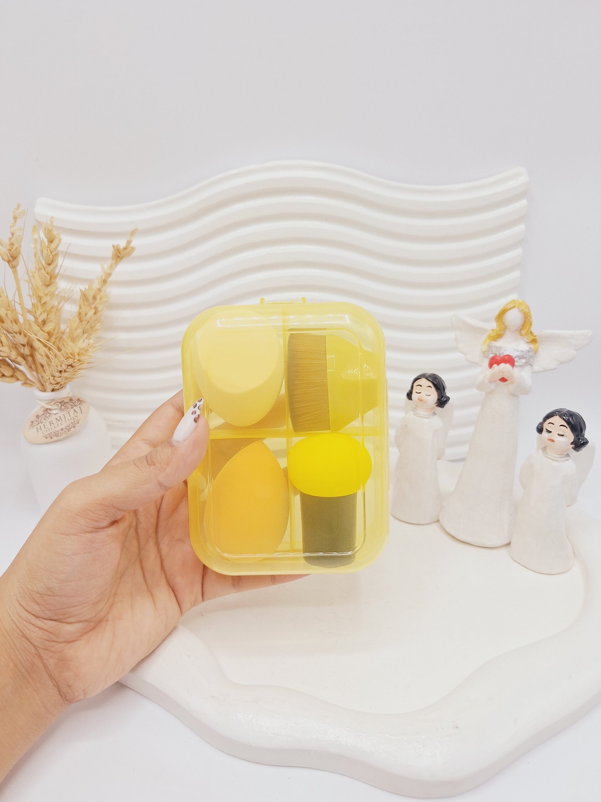 باکس جعبه ای بیوتی بلندر و براش (زرد)