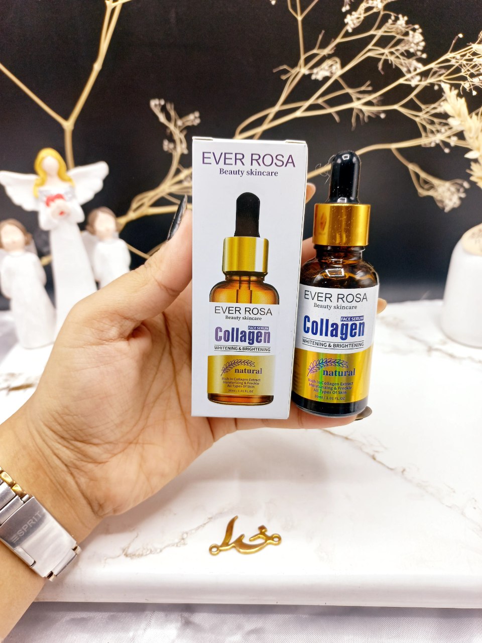 سرم کلاژن اور رزا 30 میل لیفت کننده و ضد چین و چروک EVER ROSA  کد 0312