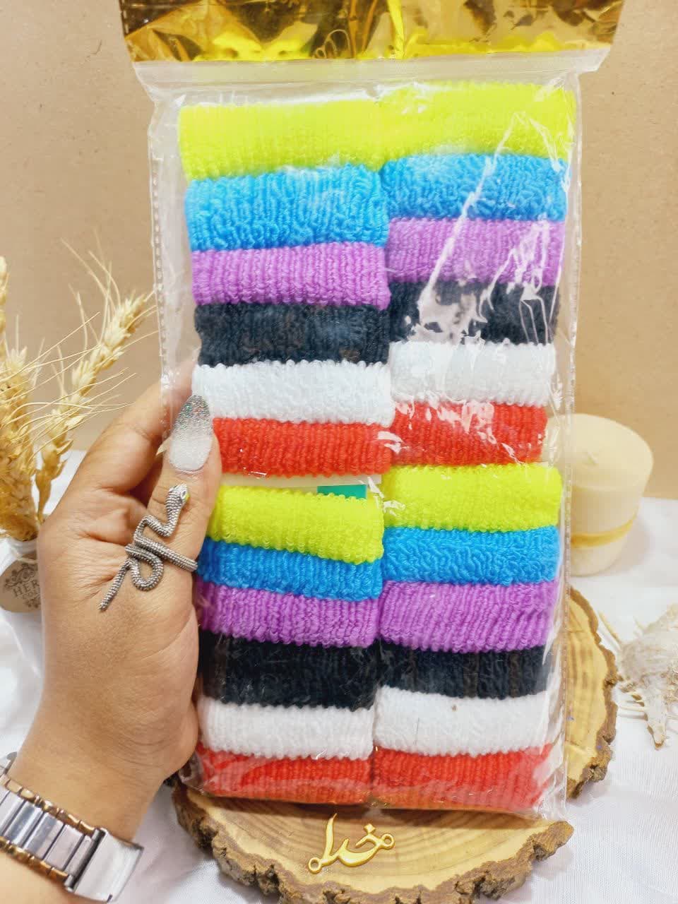 کش مو ساده 6 رنگ طرح شماره اول