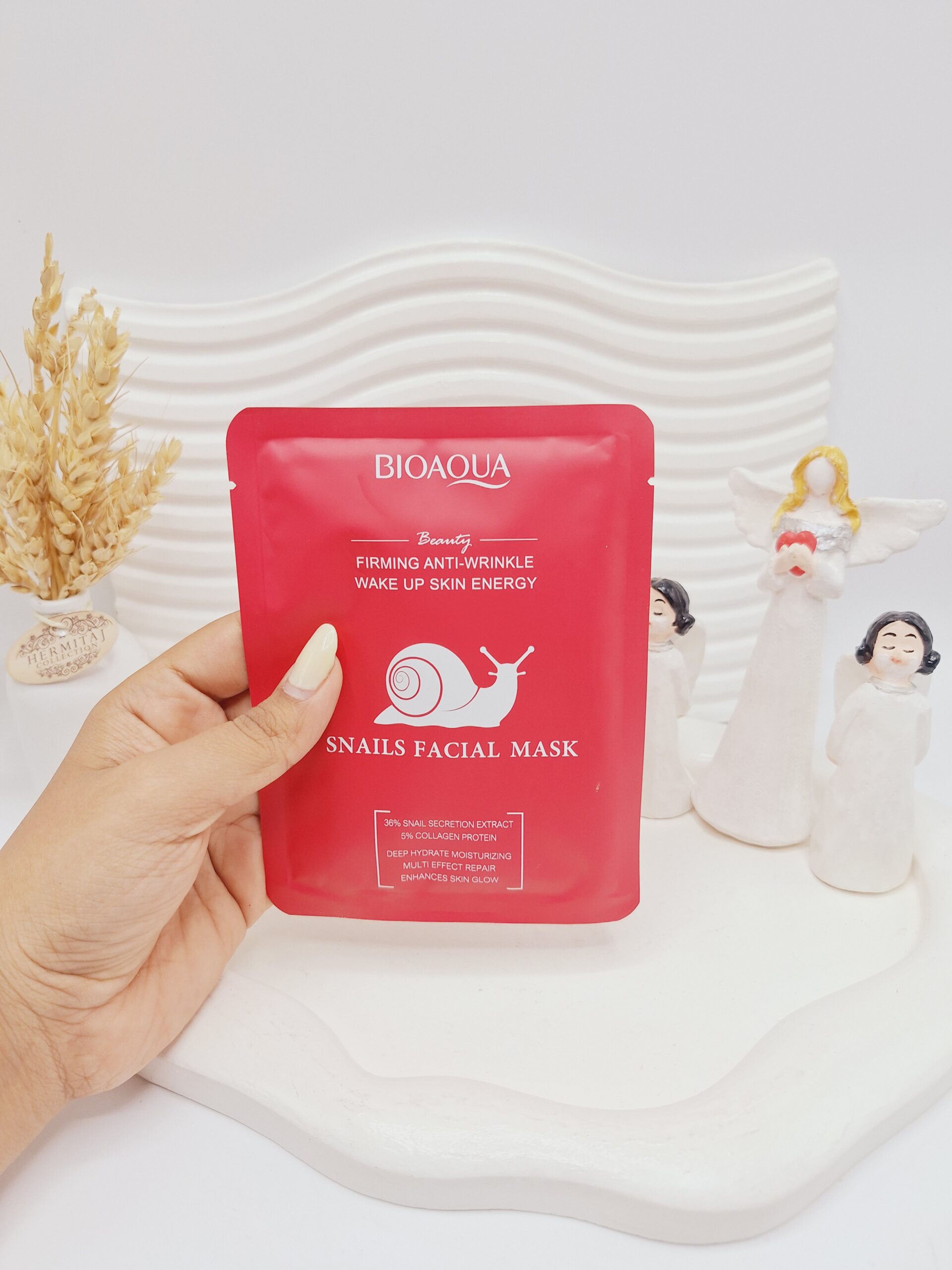 ماسک ورقه ای کلاژن حلزون برند بیوآکوا کد 08169