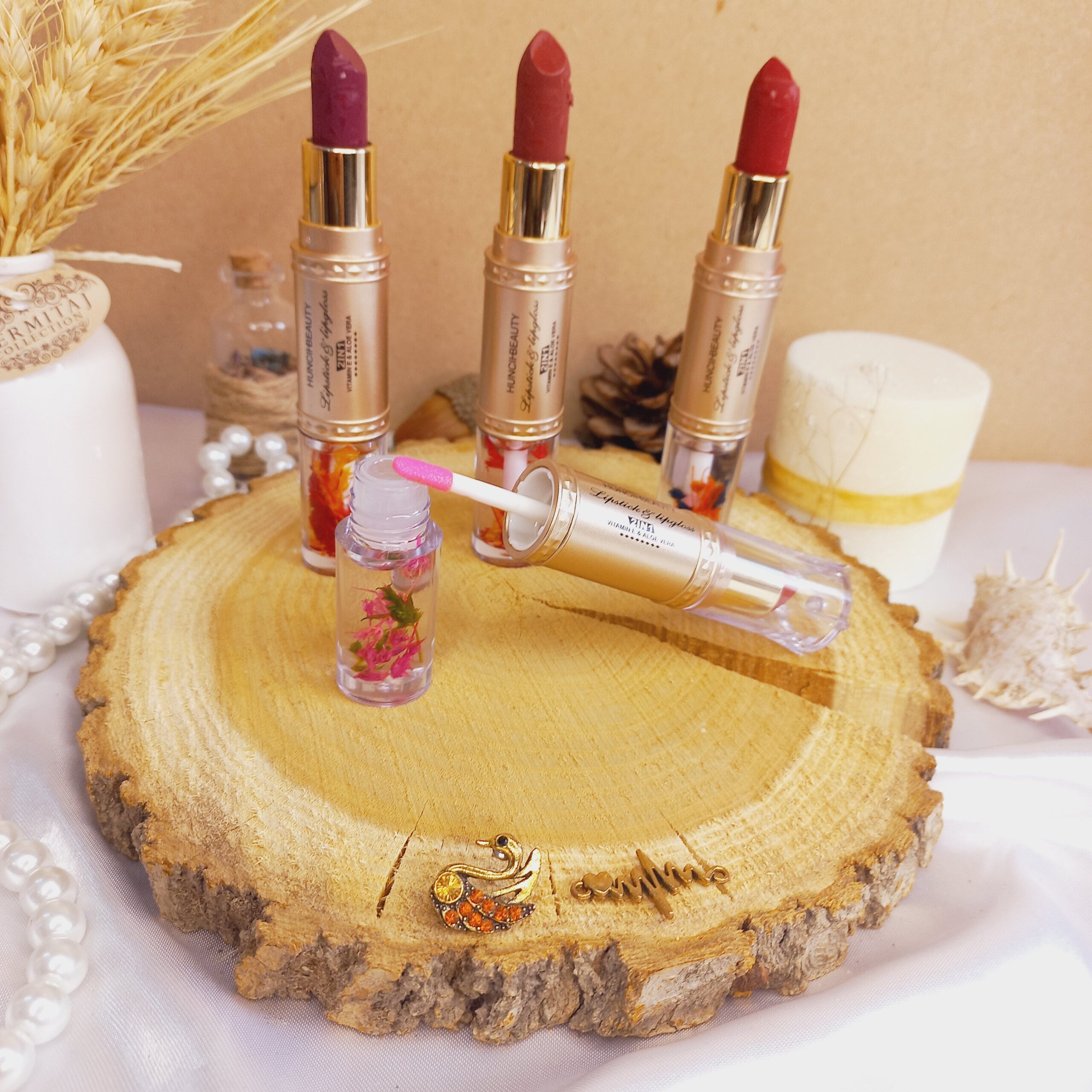 رژ جامد و برق لب هانچ بیوتی | پخش عمده