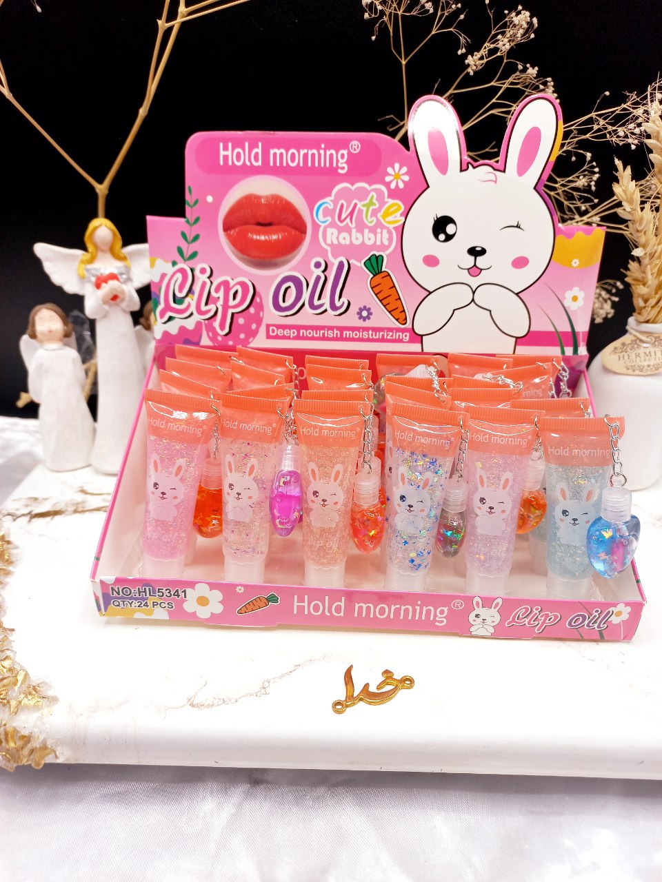 لیپ گلاس و رژ حرارتی خرگوشی هولد مورنینگ کد HL5341