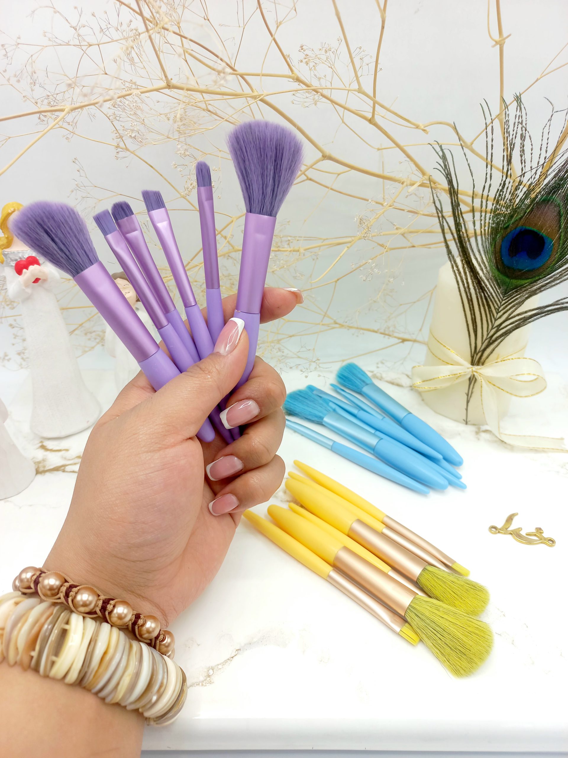 ست براش مینی 6 تکه فانتزی کیف طلقی