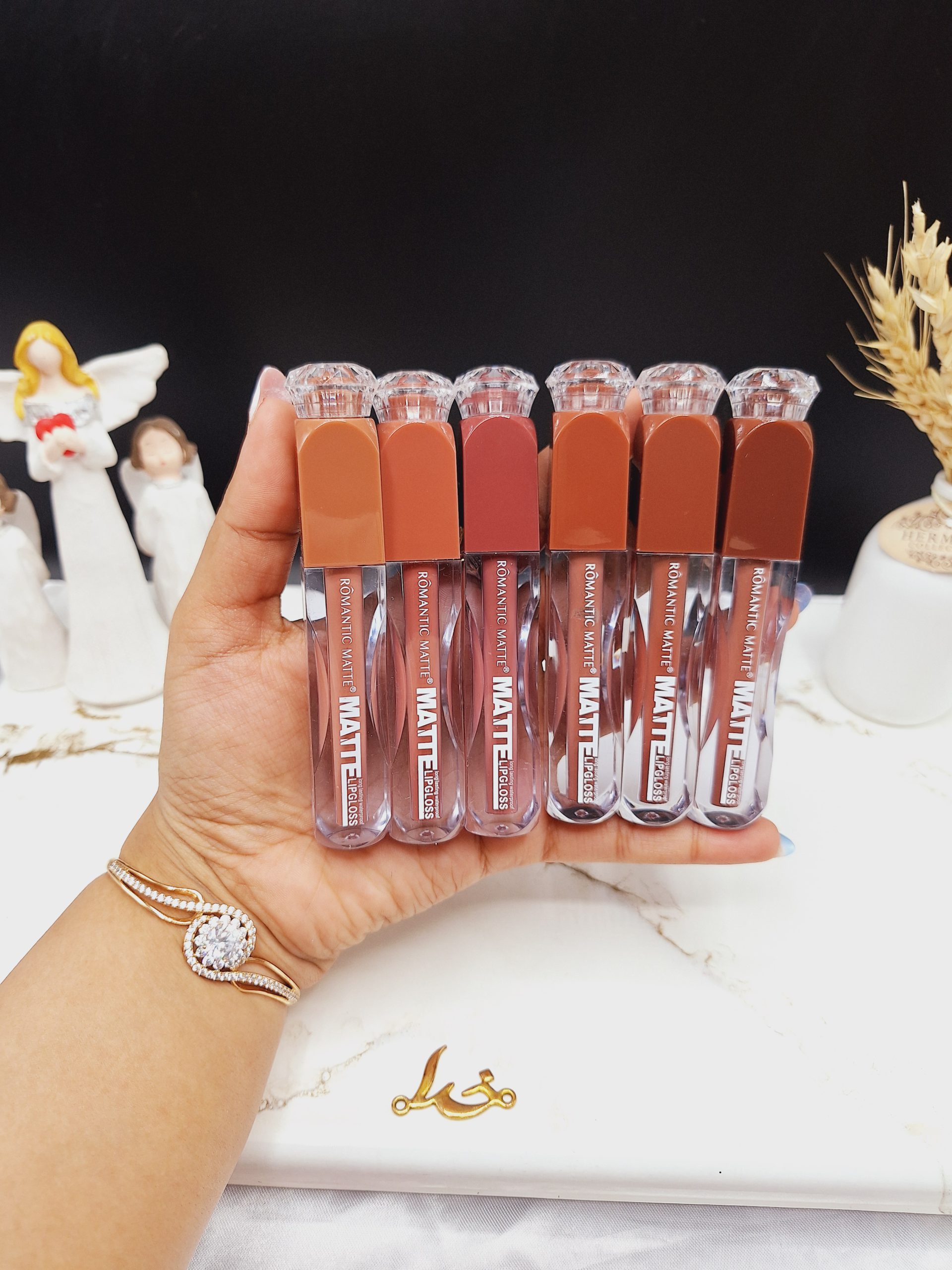 پک 6عددی رژ مایع مات و خوش کاور Romantic Matt کد RY-0490