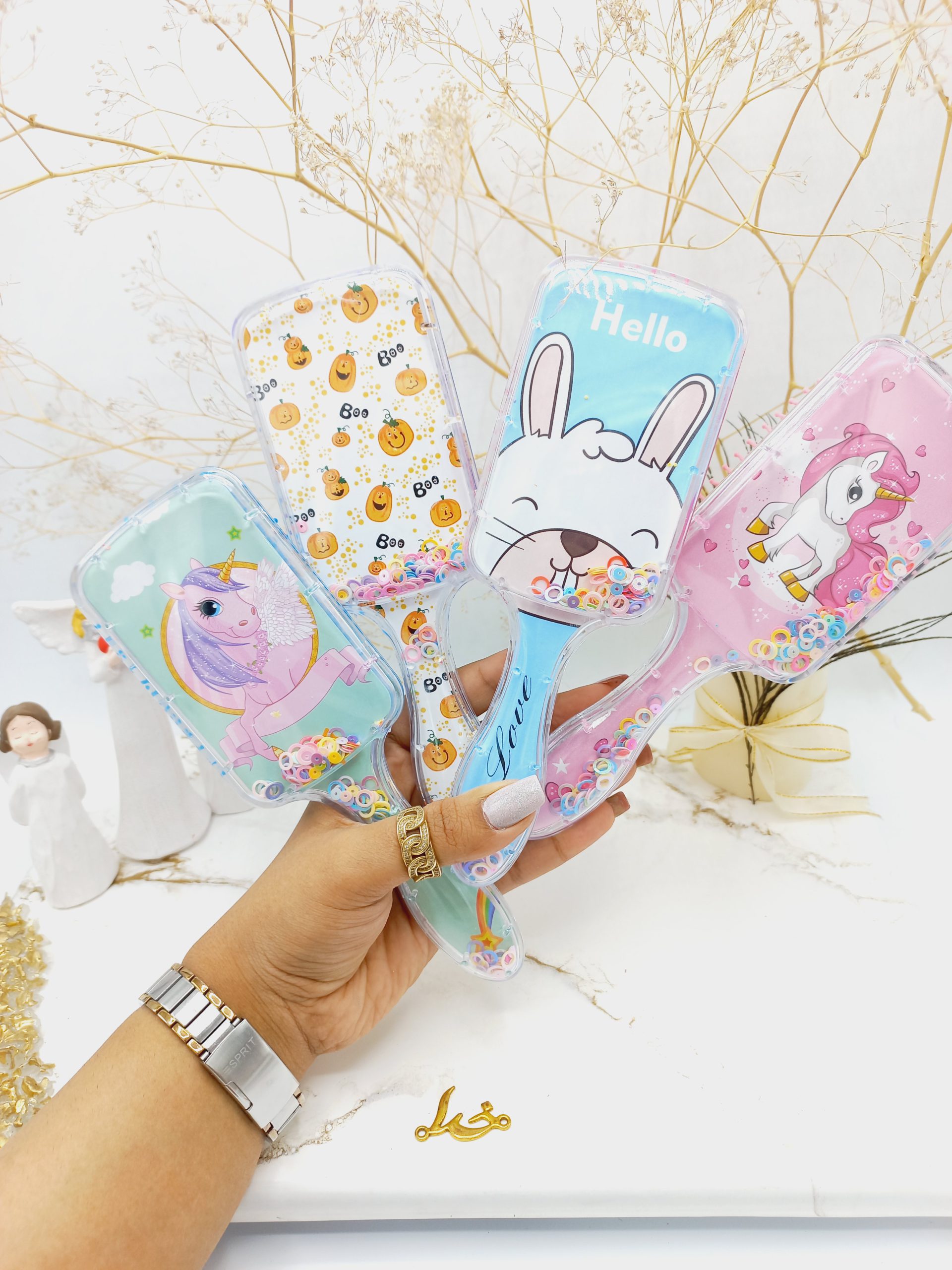 شانه مو بچگانه طرح فانتزی مکعب