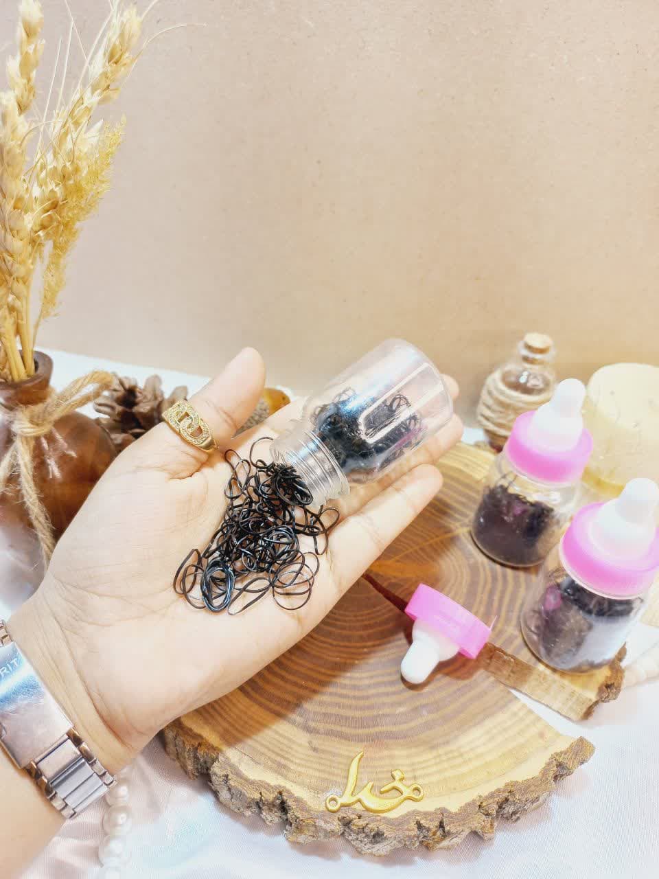 پک کش مو چهل گیس مشکی طرح شیشه شیر