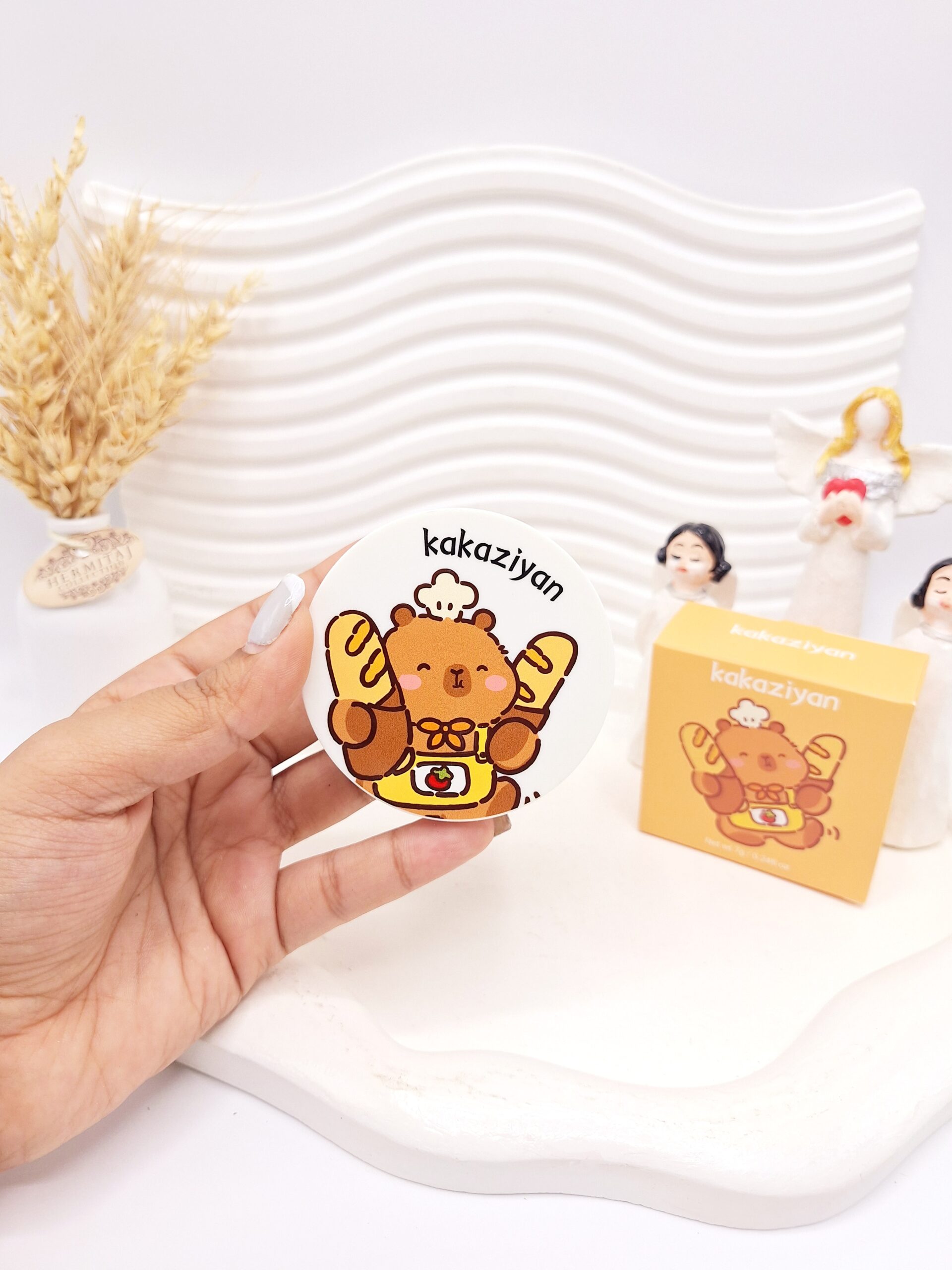 پودر فیکس خرس خوشحال kakaziyan کد 015-10 (کارتن زرد)