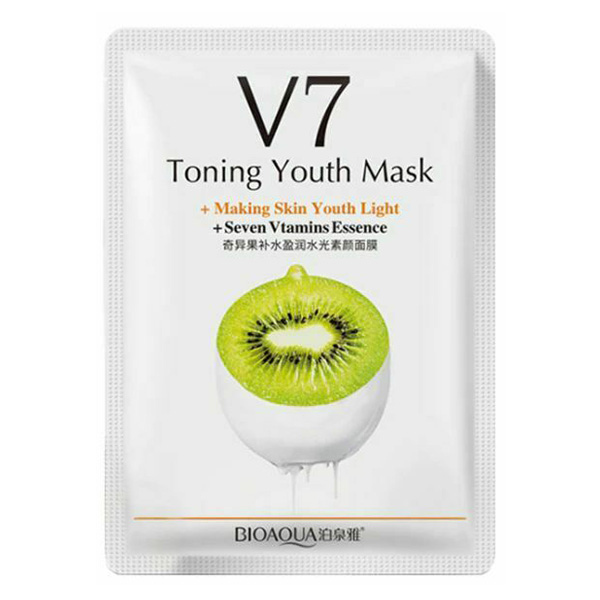 ماسک ورقه ای 7 ویتامین کیوی بیوآکوا BIOAQUA | پخش عمده