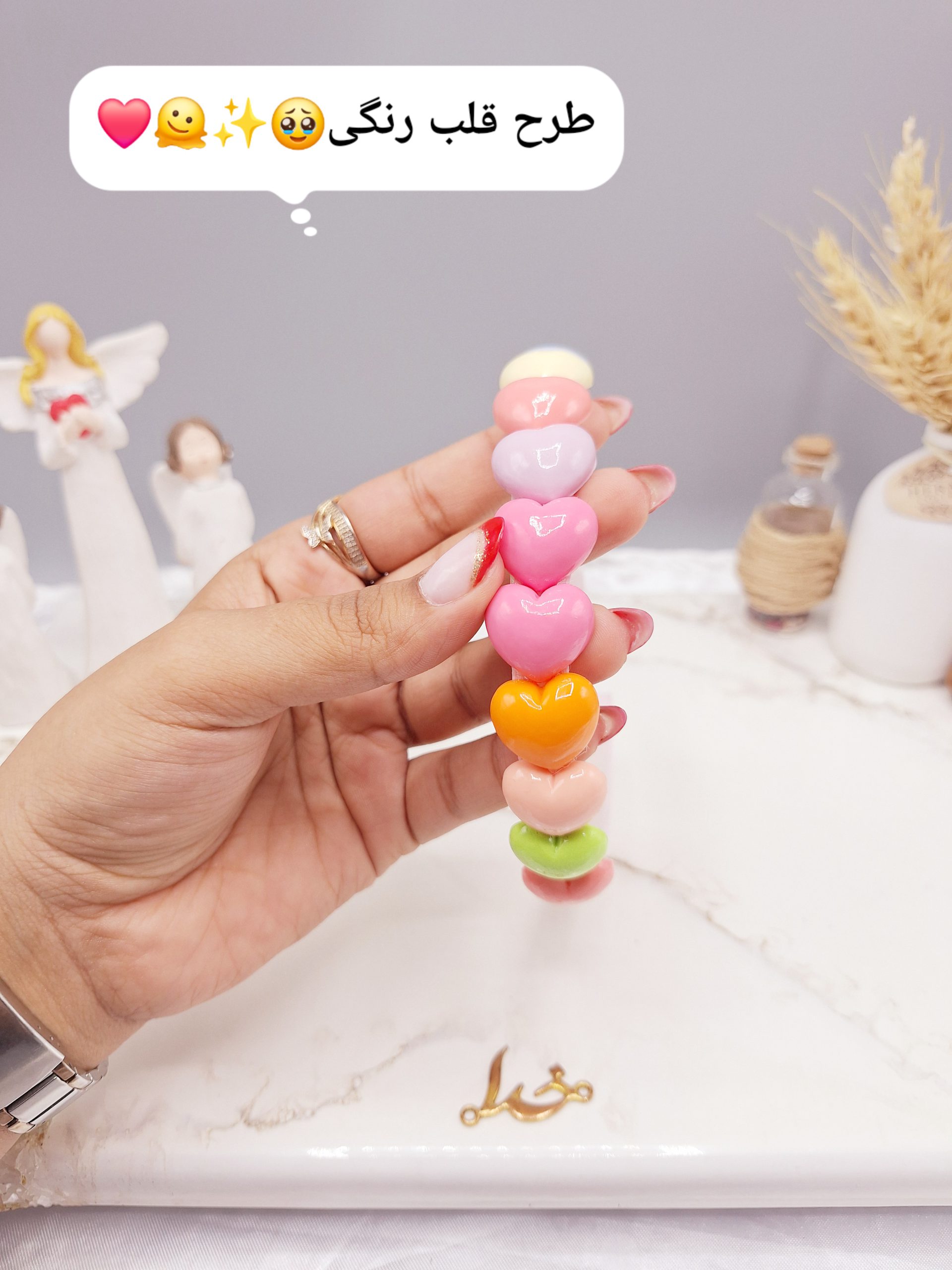 تل دخترانه طرح قلب