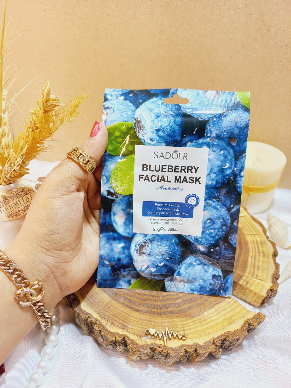 ماسک صورت ورقه ای بلوبری سادور Sadoer کد  SD93899