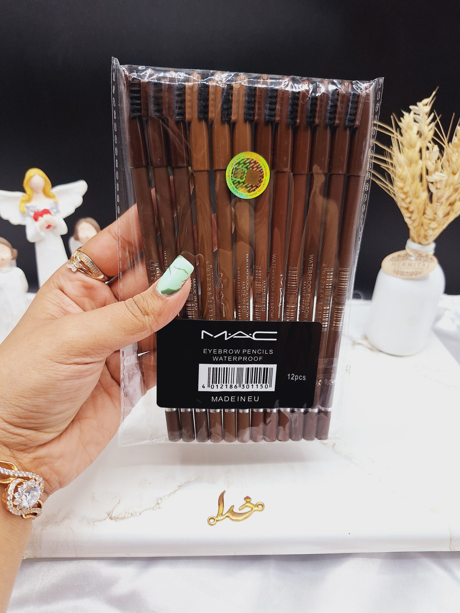 پک 12 تایی مداد ابرو فرچه دار اصلی