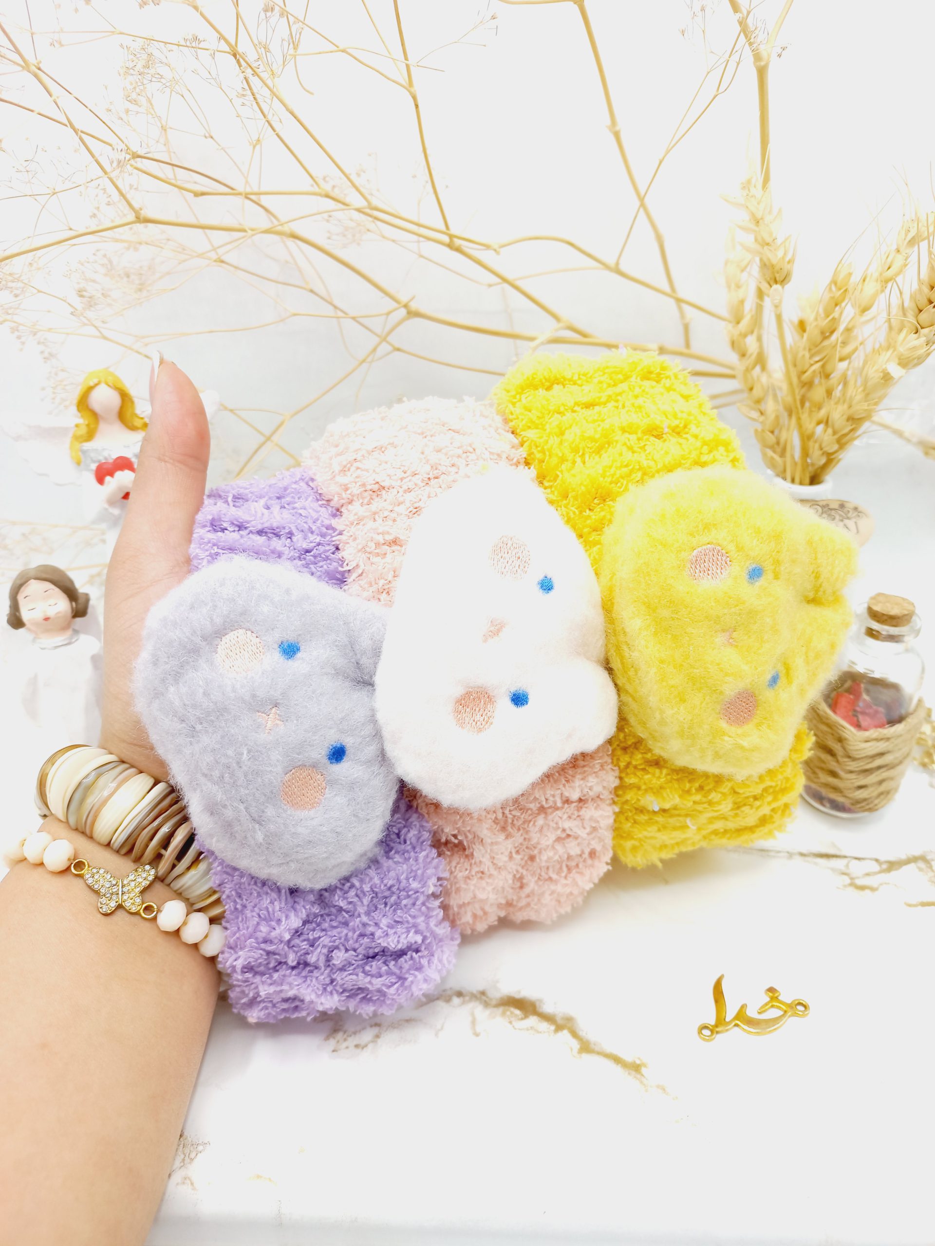 هدبند حوله ای دخترانه مدل خرگوش با کیفیت طرح دوم