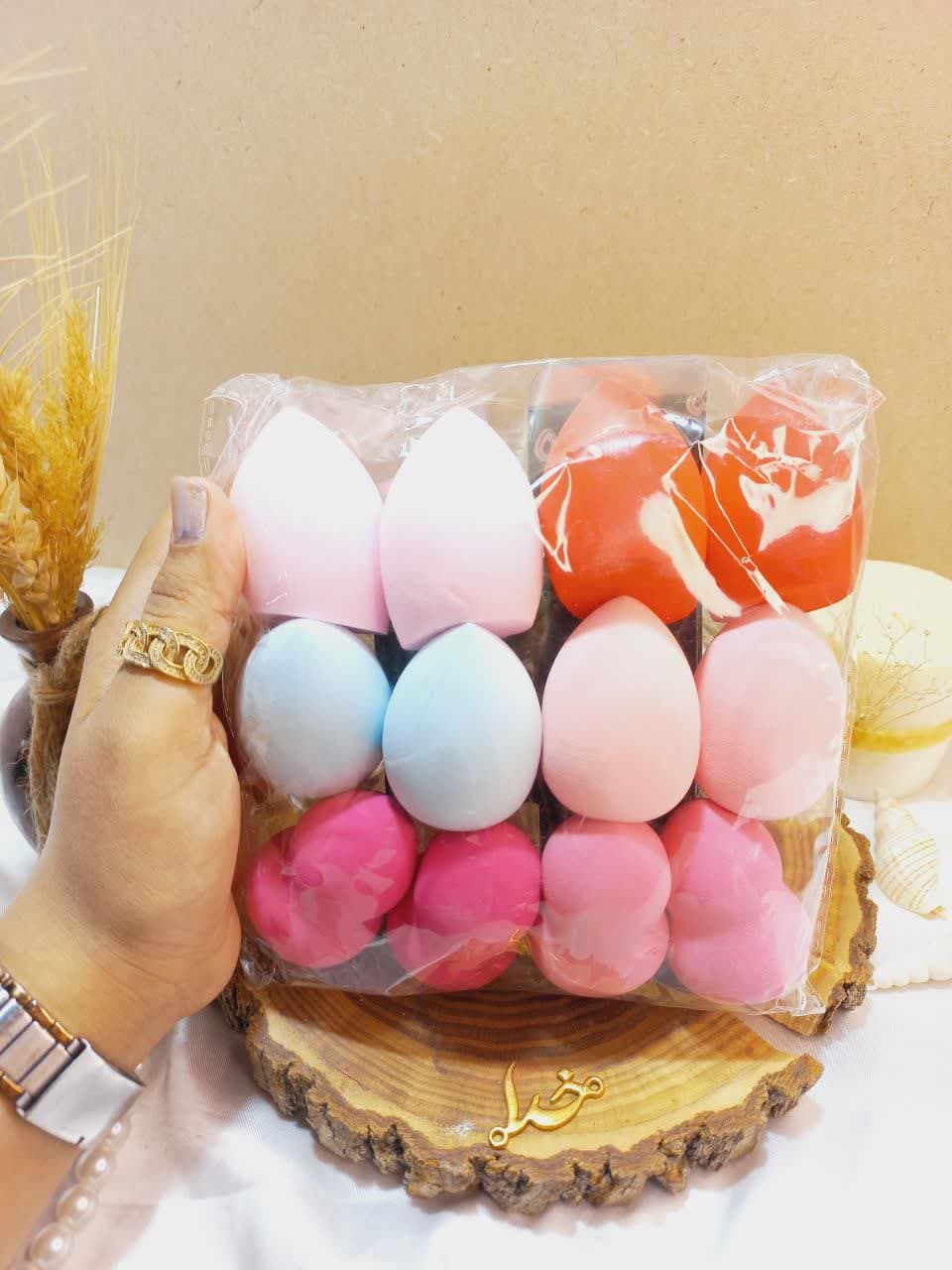 پد آرایشی تخم مرغی با کیفیت طرح آووکادو گلد بیوتی GOLD BEAUTY