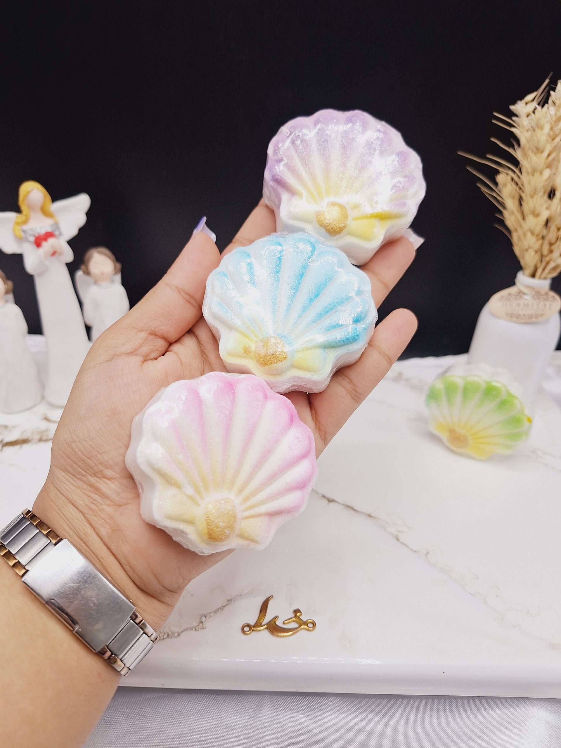 کوکتل و پدیکور طرح صدف 60 گرم با جوشش عالی