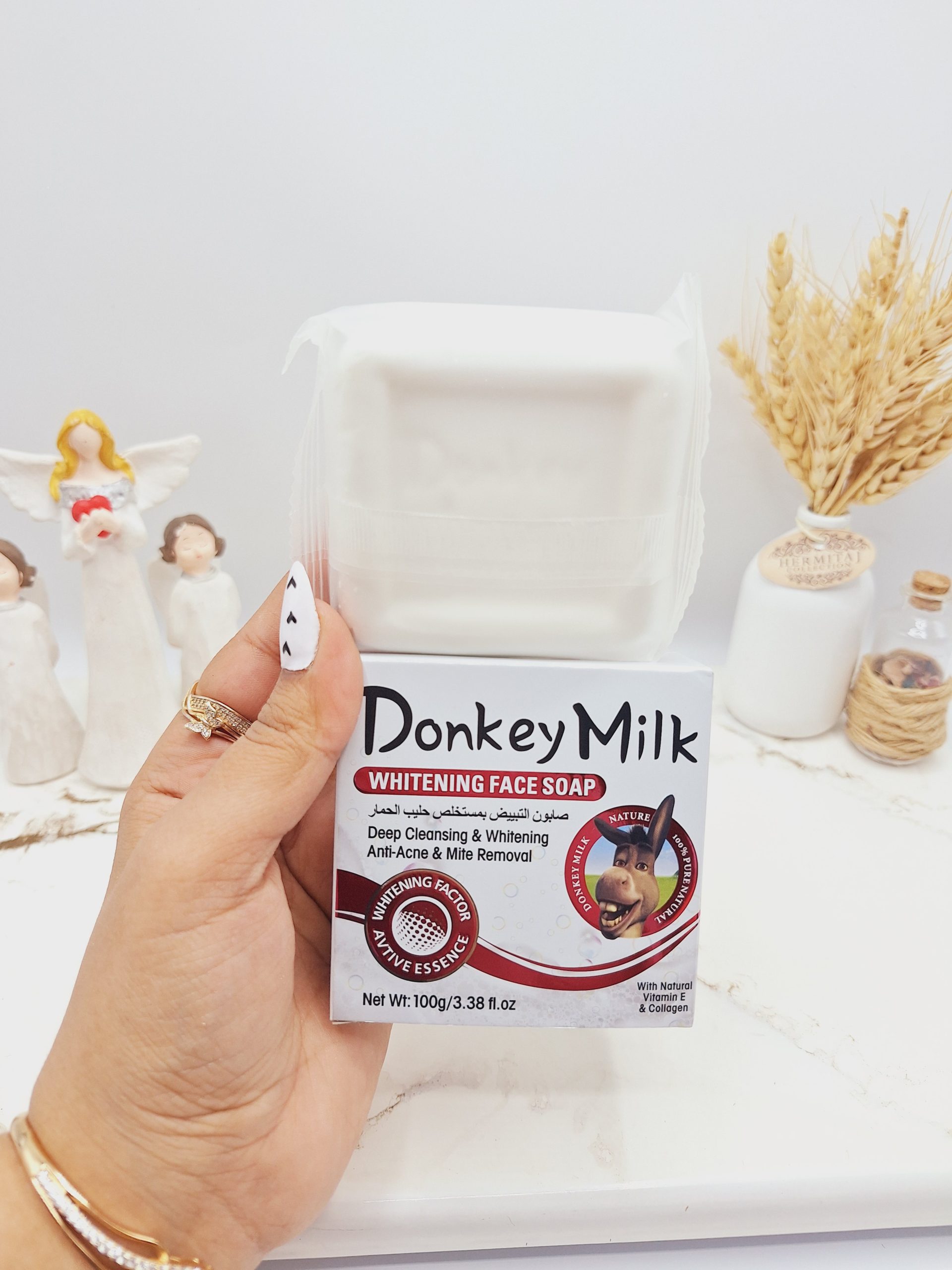 صابون شیر الاغ ضد چروک و روشن کننده قوی ضد آکنه و از بین بردن جای آکنه کد SA253