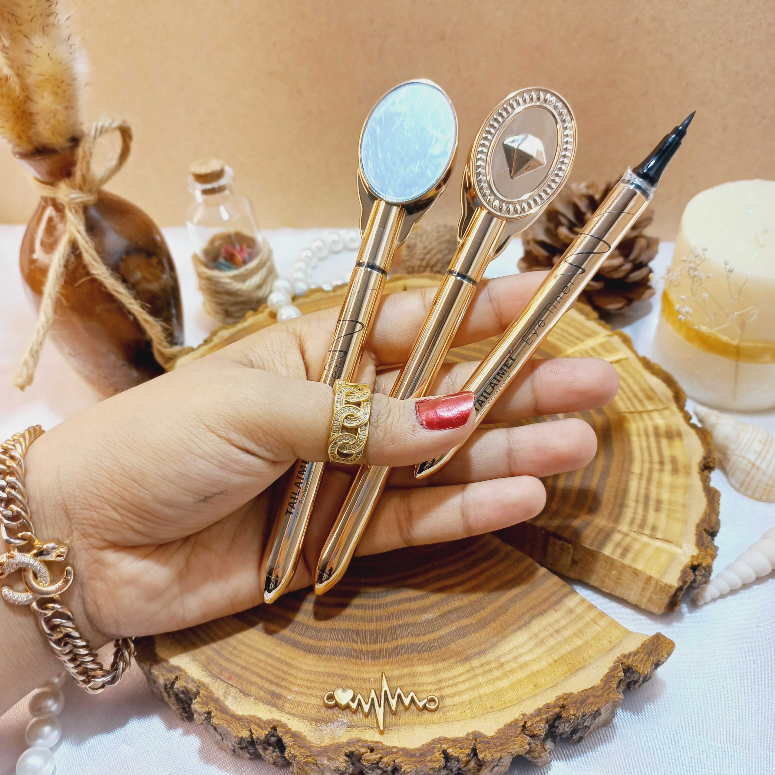 خط چشم الماسی ضد آب آینه دار تایلامی کد e108