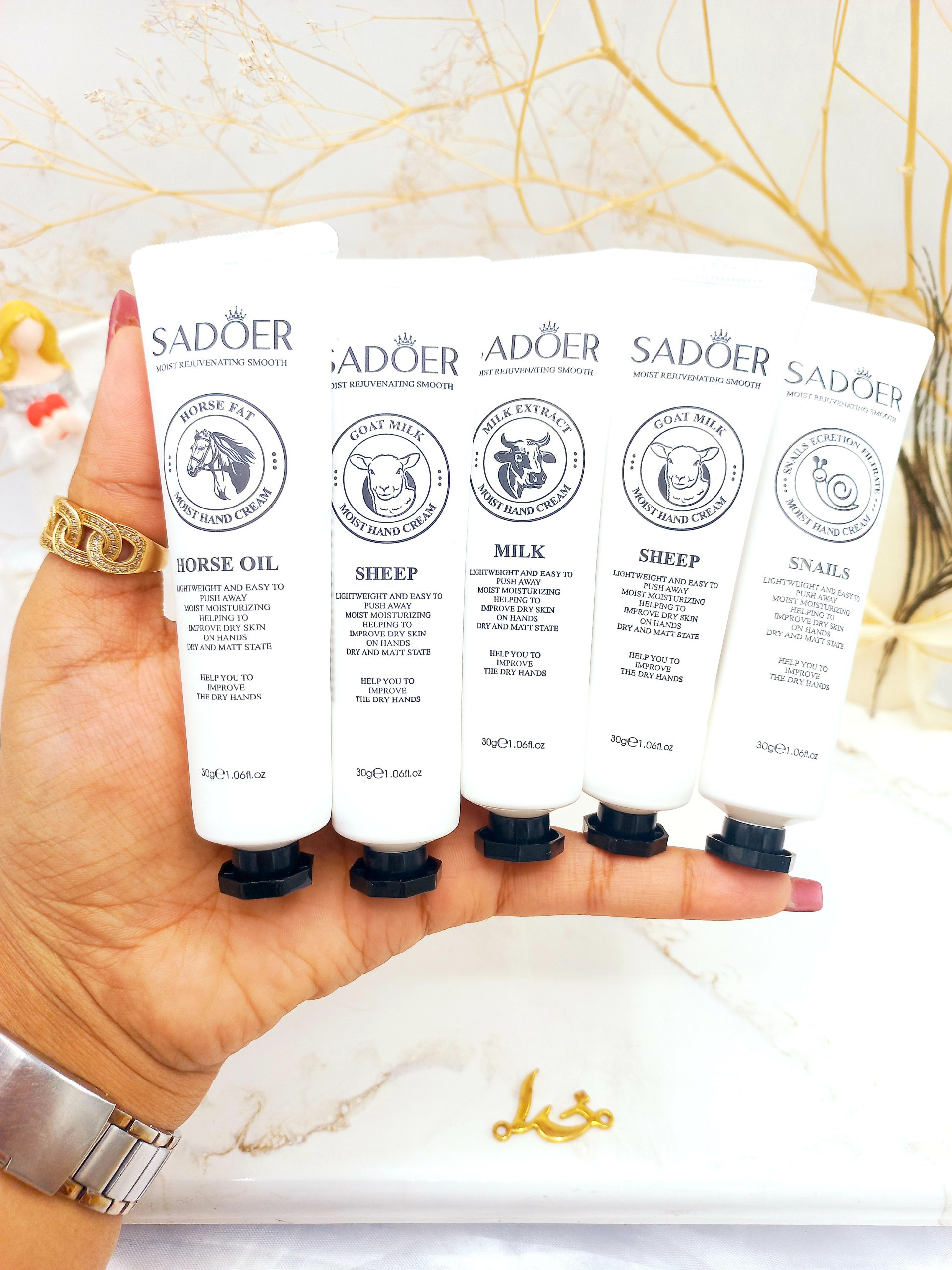 پک پنج عددی کرم دست شیر حیوانات برند سادور sadoer کد SD90640