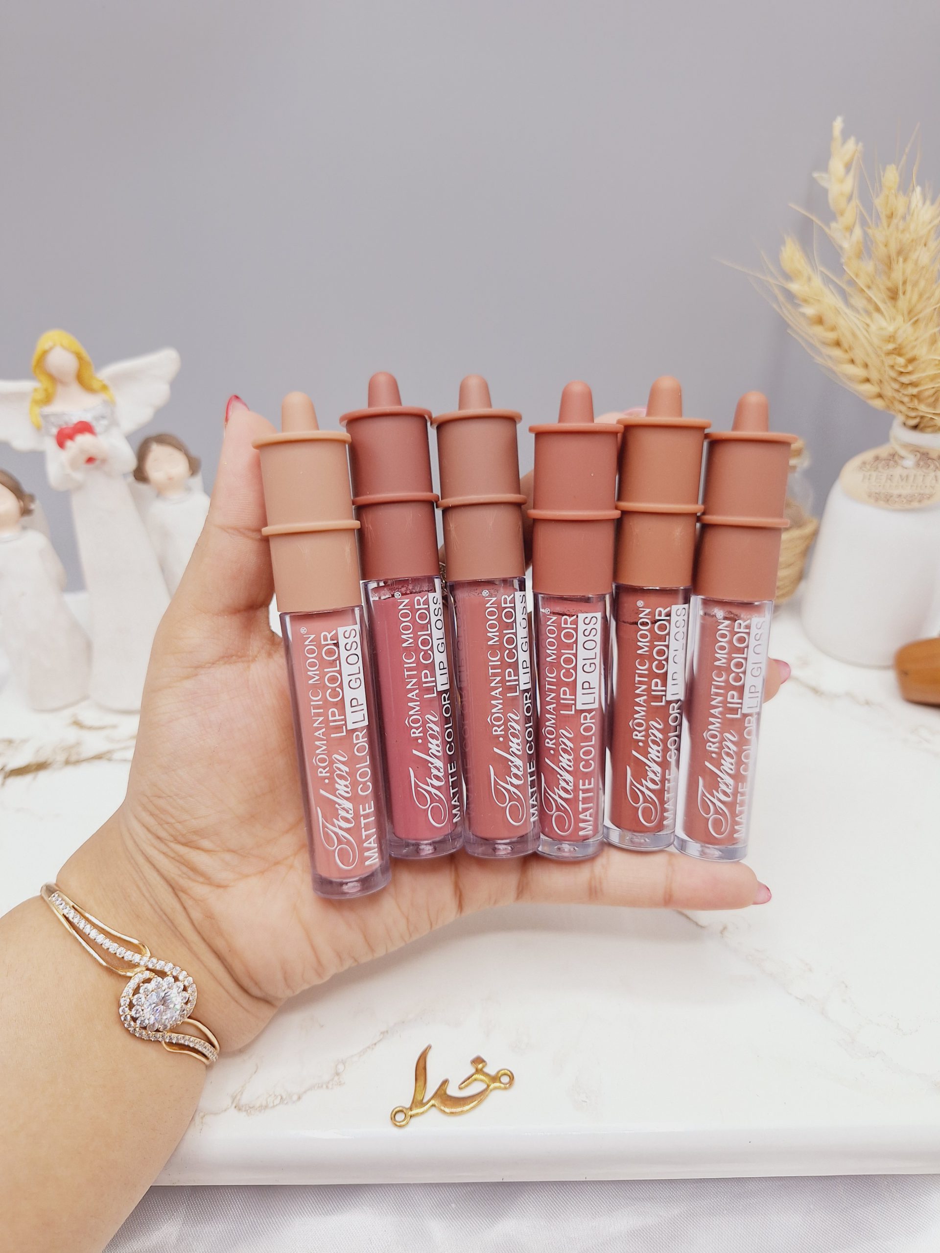 پک رژ لب مایع 6 عددی مات برند ROMANTIC MOON کد GG_2043