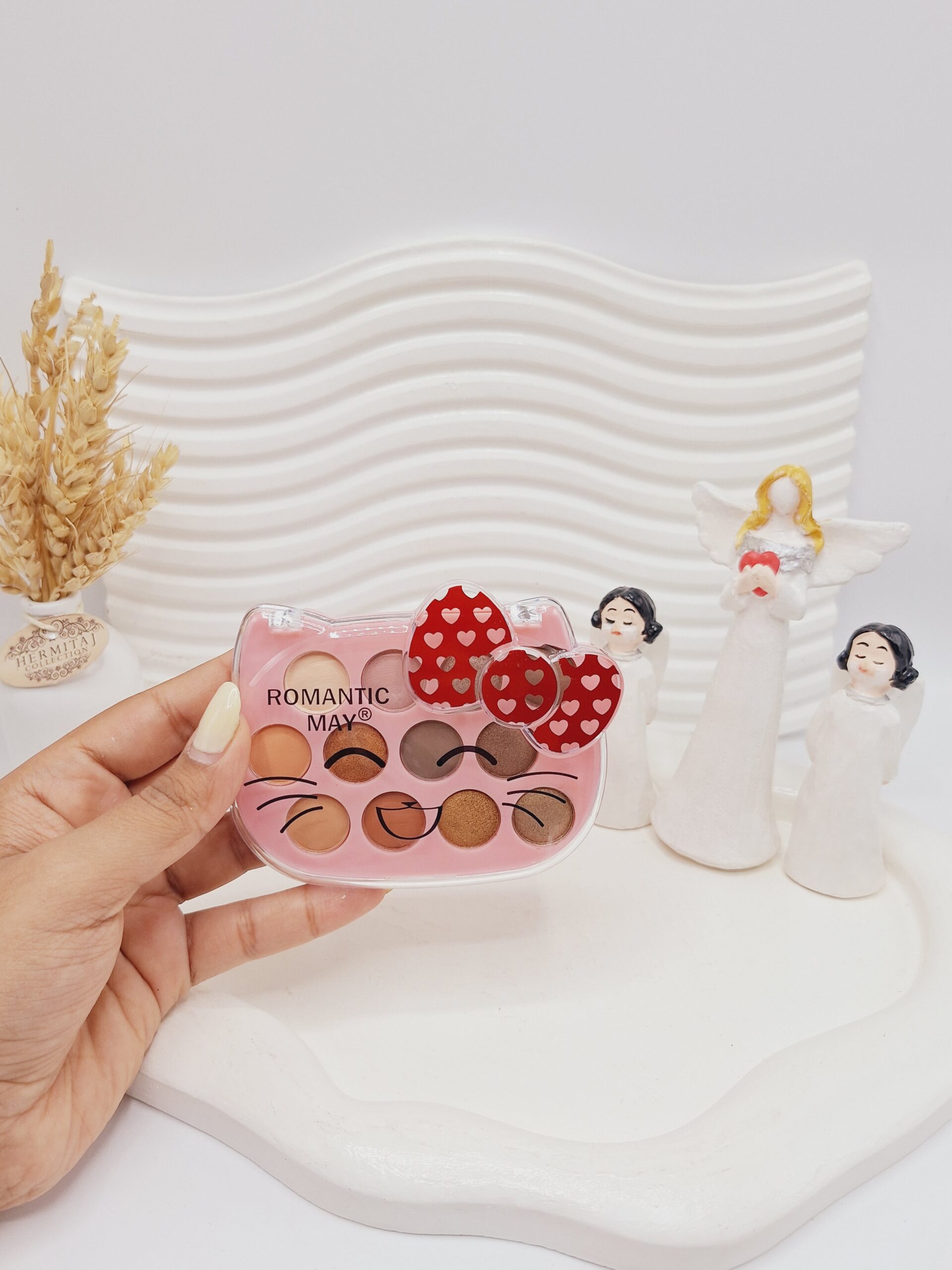 پالت سایه چشم 12 رنگ کیتی پاپیون دار ROMANTIC MAY کد 9236