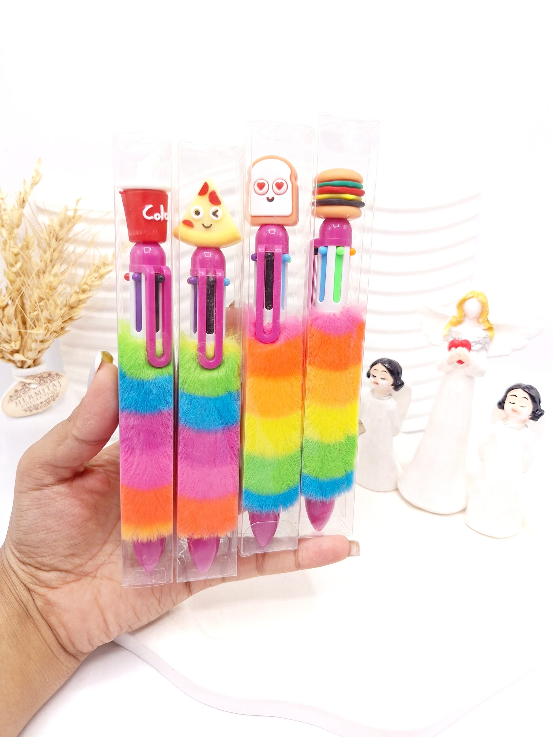 خودکار پولیشی ساندویچی فانتزی 6 رنگ کد 5602