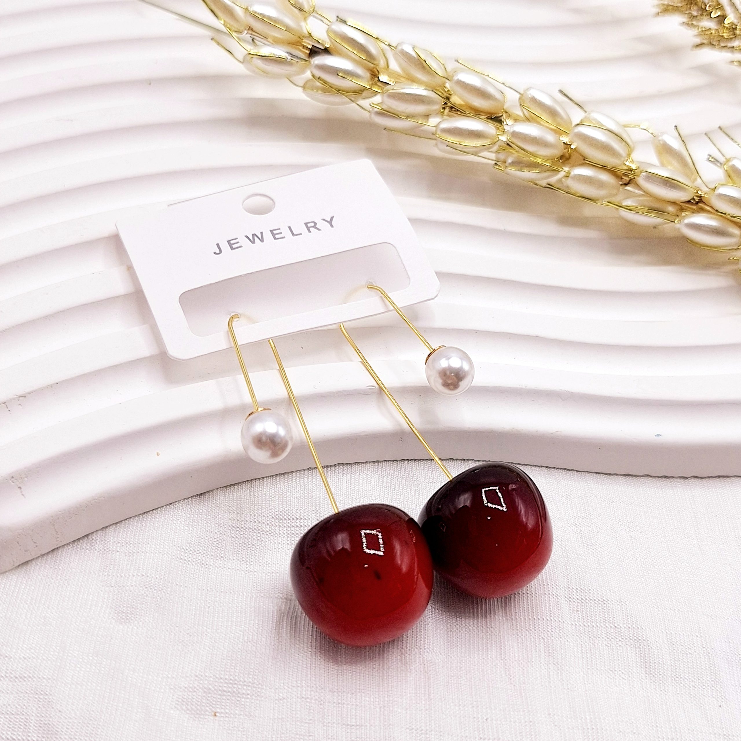 گوشواره پینترستی گیلاسی مراوریدی