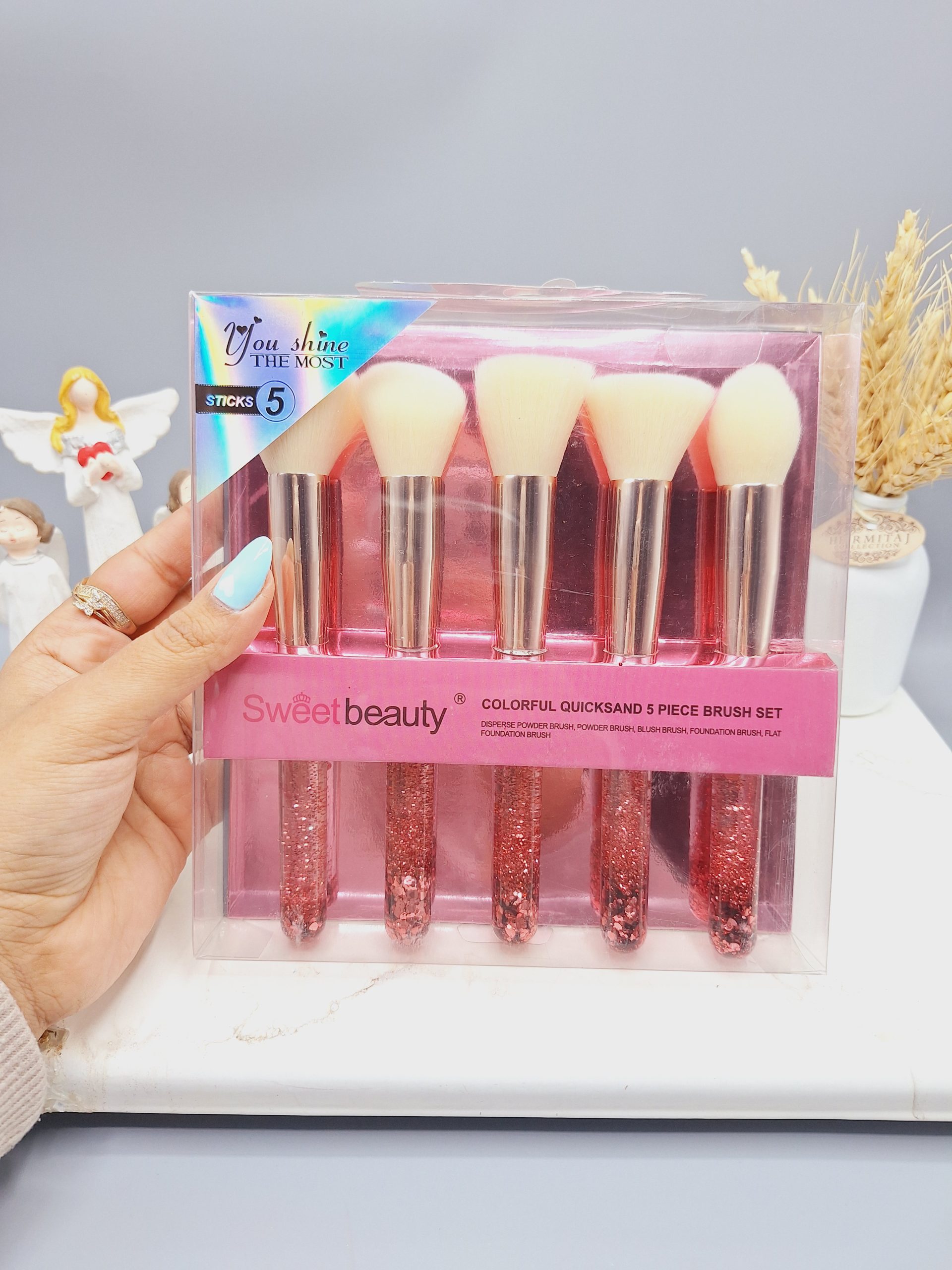 براش 5 تیکه آکواریومی برند Sweetbeauty کد NO:SZ-285