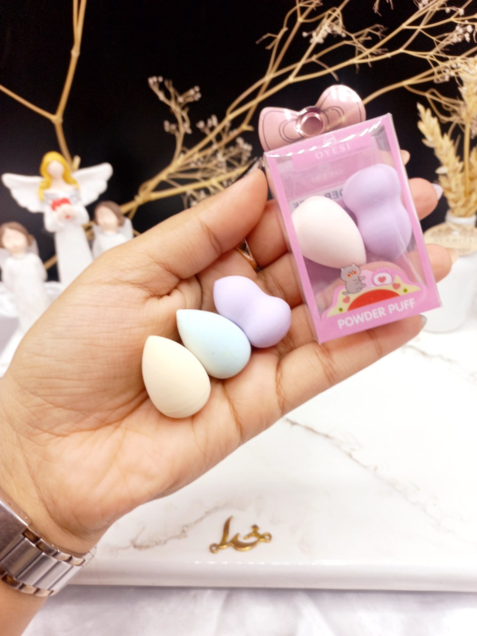 پد کانسیلر درجه یک 3 تایی بیوتی POWDWR PUFF