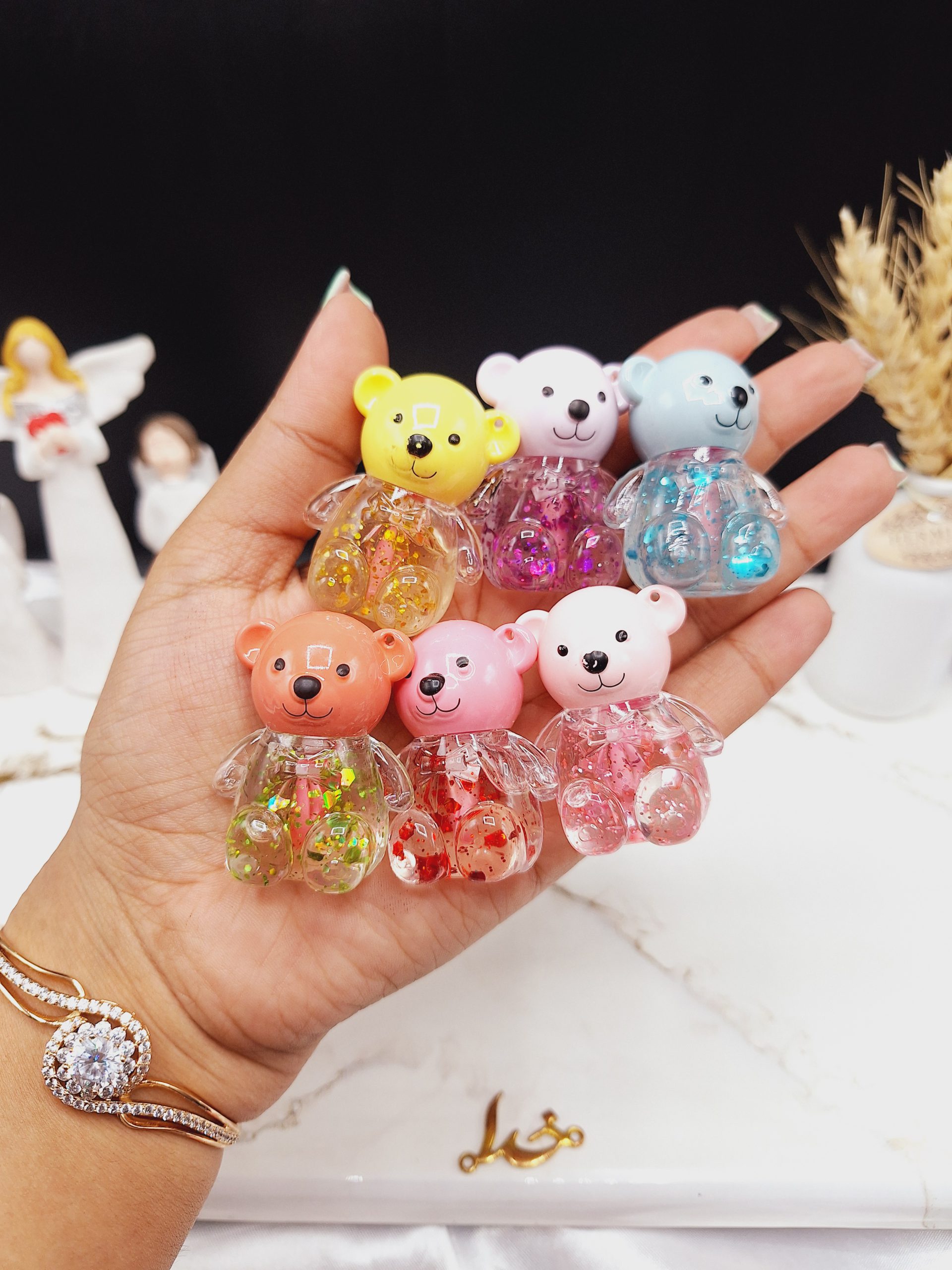 لیپ گلاس طرح خرس کیوت بدون آویز مجیک MAGIC کد LC1245