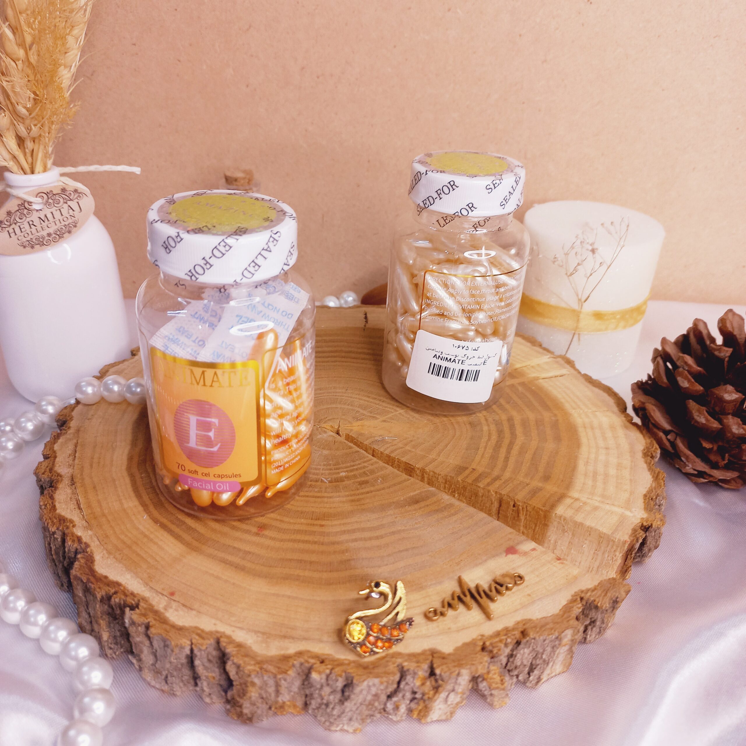 کپسول ضد چروک پوست ویتامین E انیمیت ANIMATE