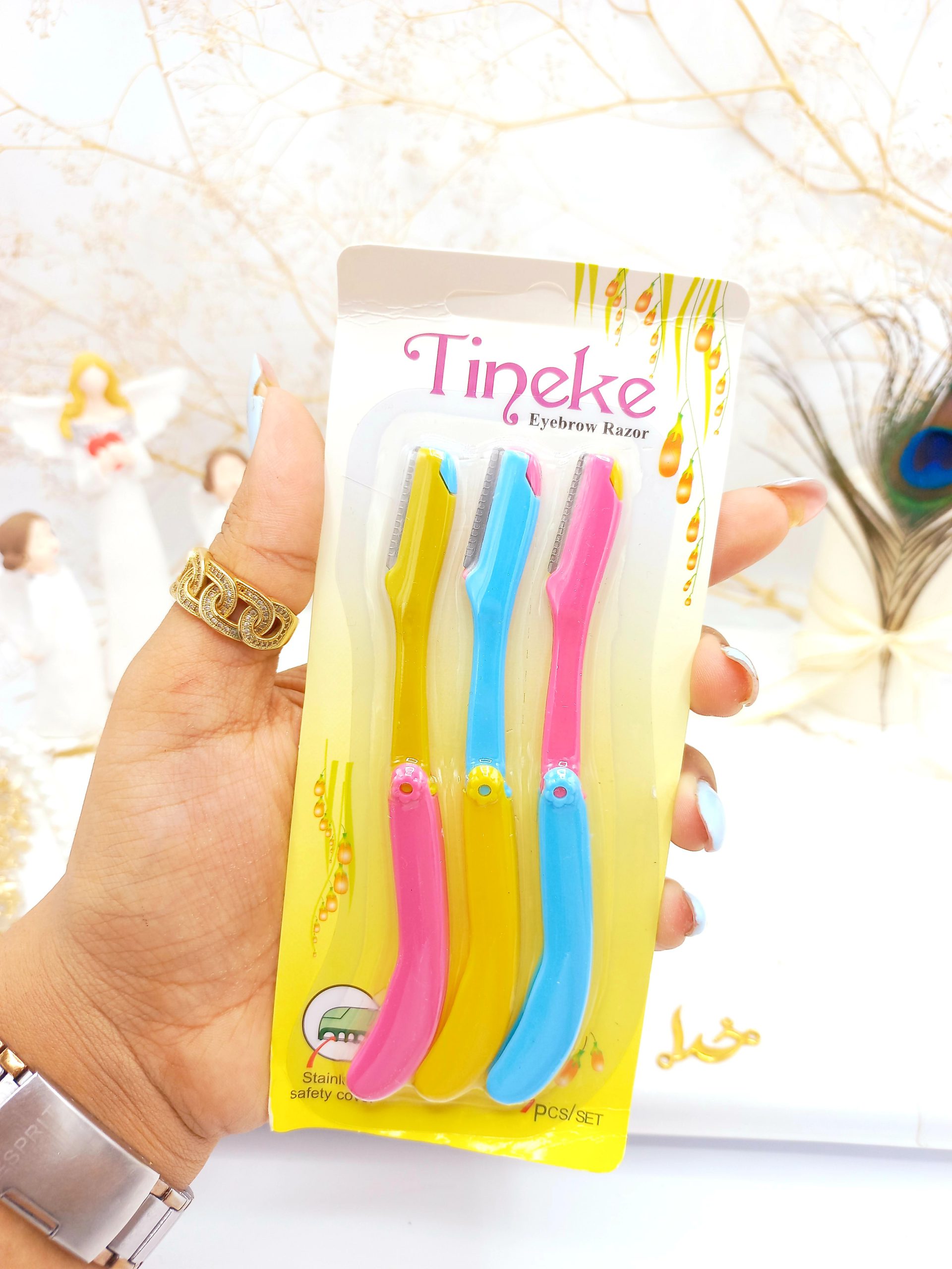 پک تیغ ابرو 3 عددی تینکه تاشو Tineke کد 3097