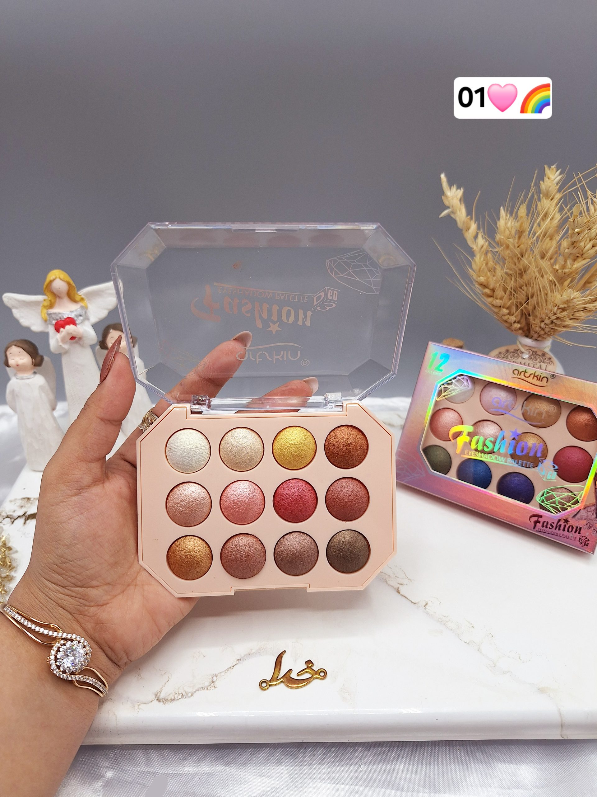 پالت سایه چشم 12 رنگ برند آرت اسکین artskin کد AS 976087