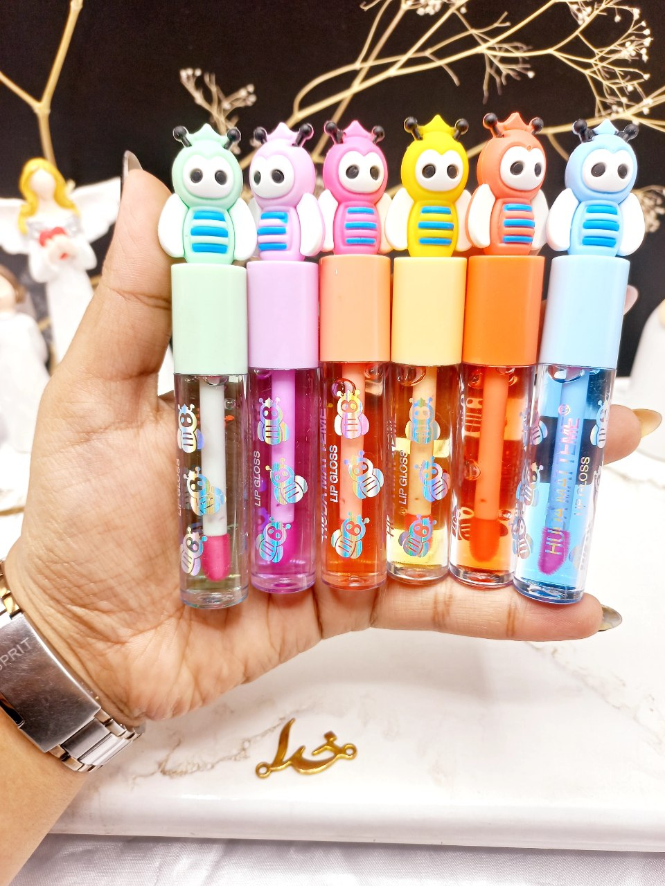 برق لب حرارتی طرح زنبور هدا مات می HUDA MATTE ME کد X280