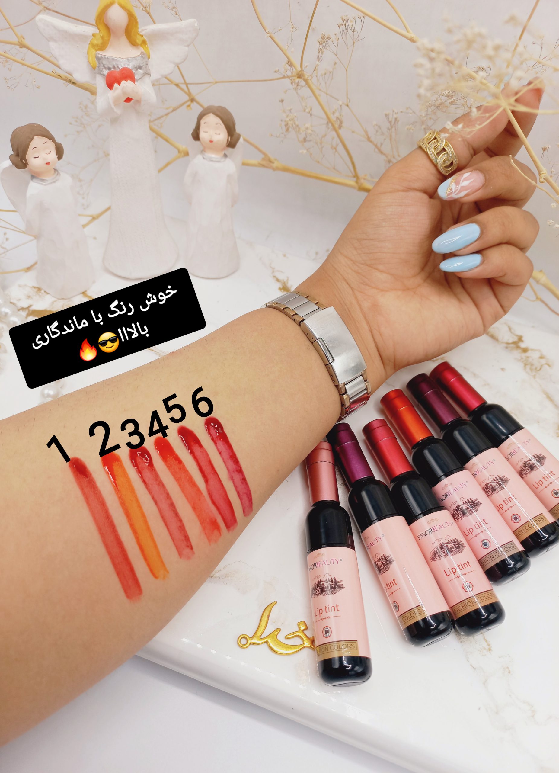 تینت لب شامپاینی فاور بیوتی FAVOR BEAUTY کد LG 3161