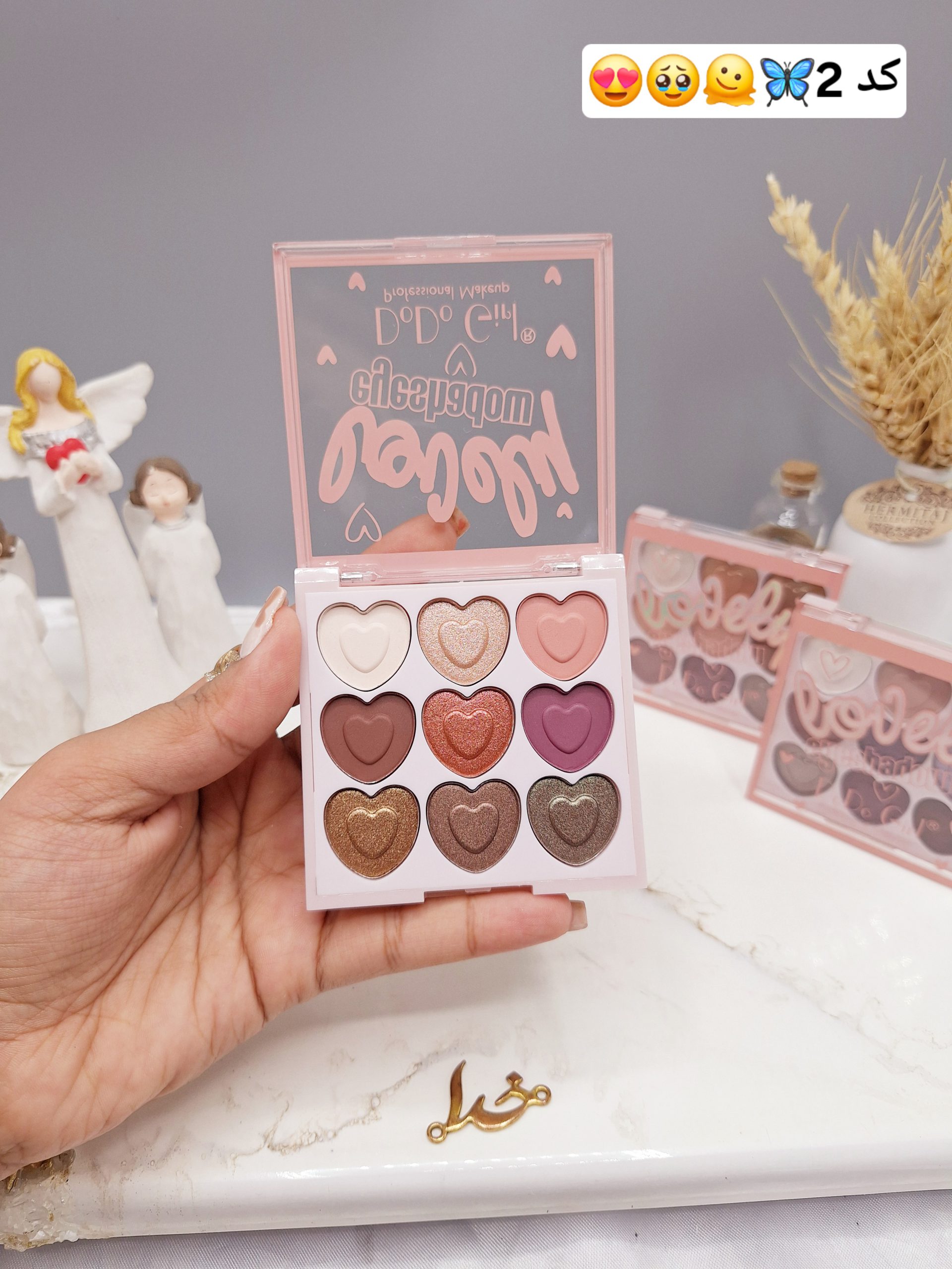 سایه چشم قلبی 9 رنگ دوست داشتنی برند DoDoGirl کدNo:202211