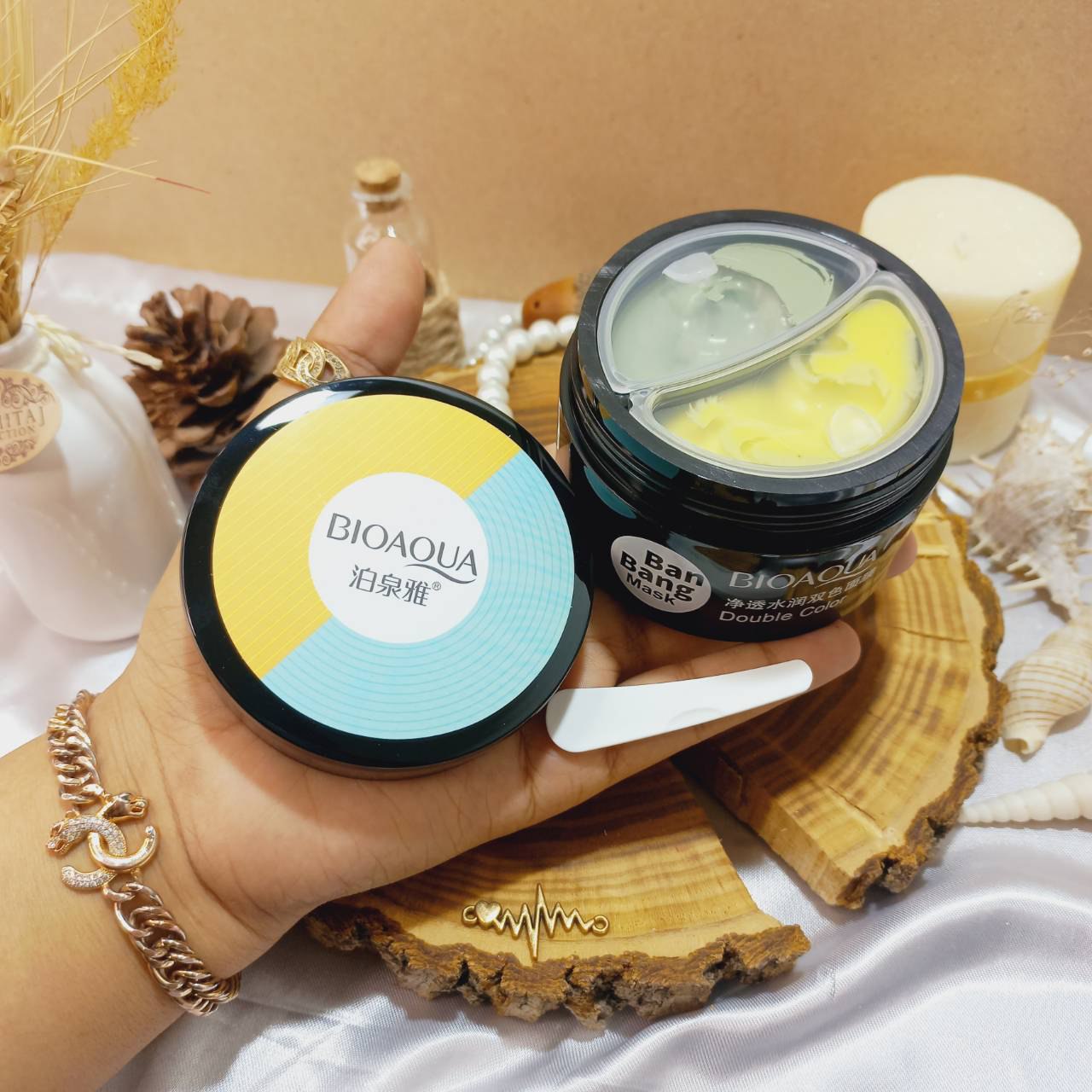 ماسک صورت لایه بردار دو رنگ بن بنگ بیوآکوا BIOAQUA | پخش عمده