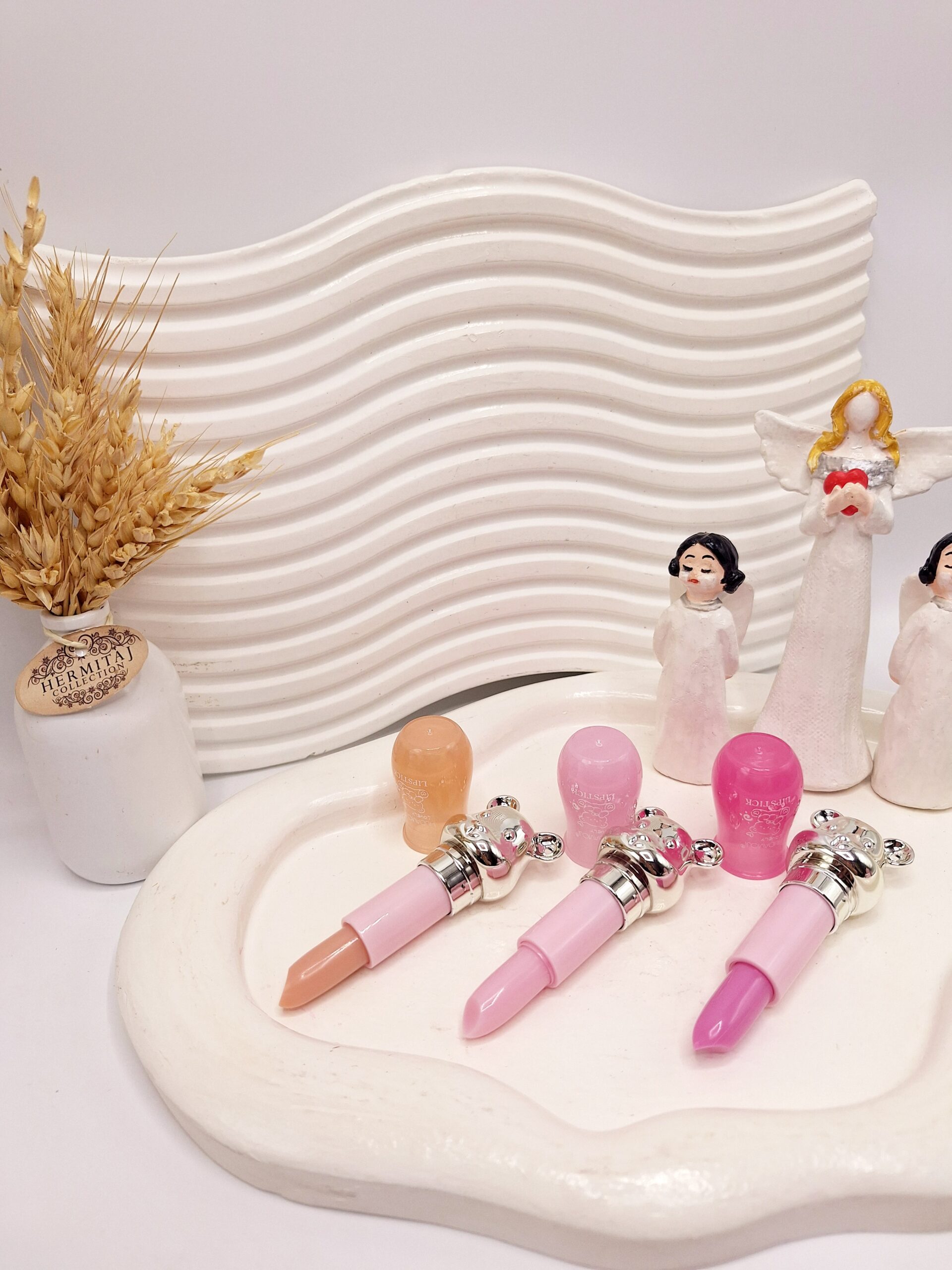 بالم لب سر شیشه ای خرسی برند هدا موجی کد 635