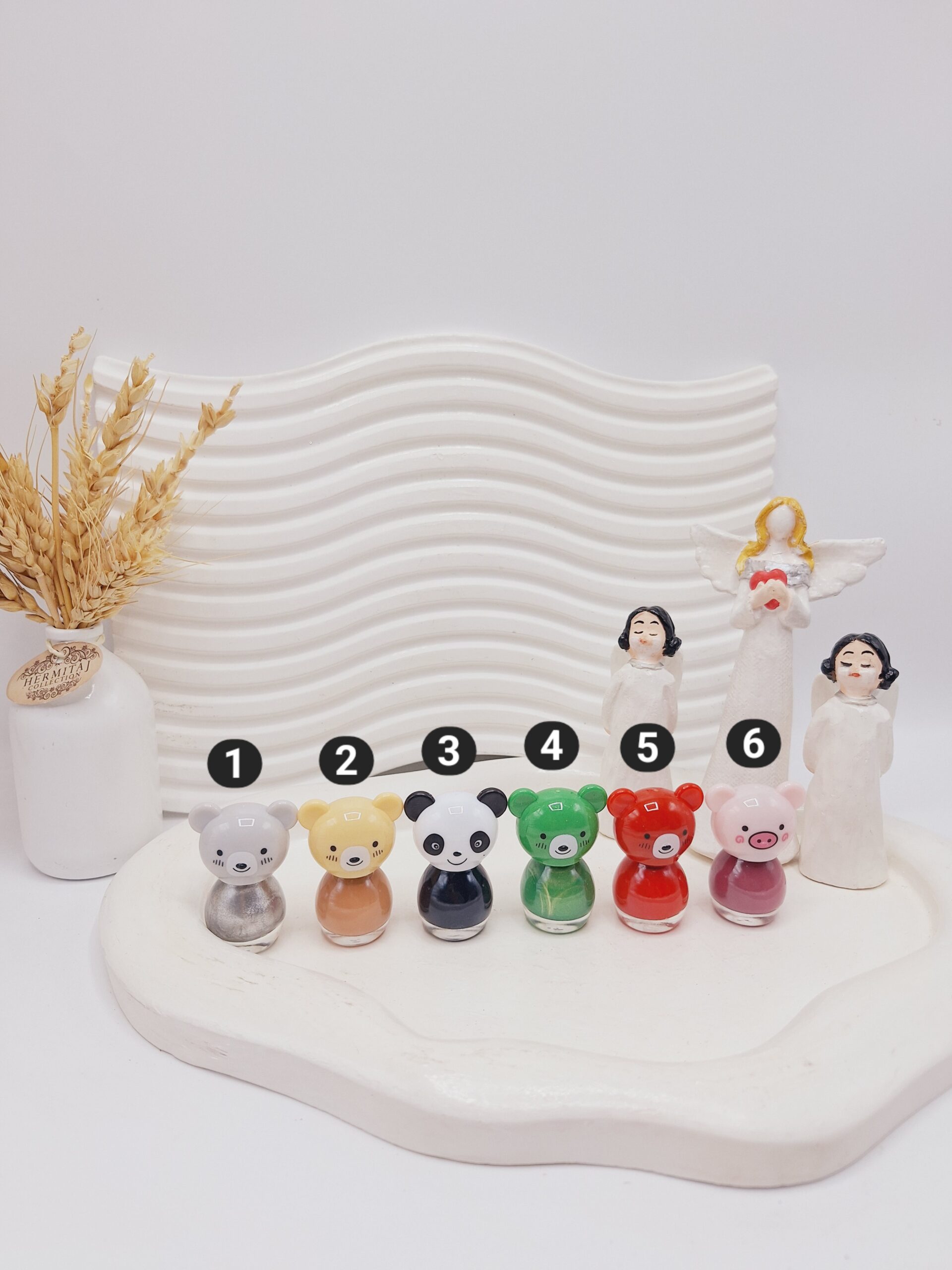 لاک ناخن بچگانه سایز کوچک طرح حیوانات کیوت Kuancai کد XC019-24