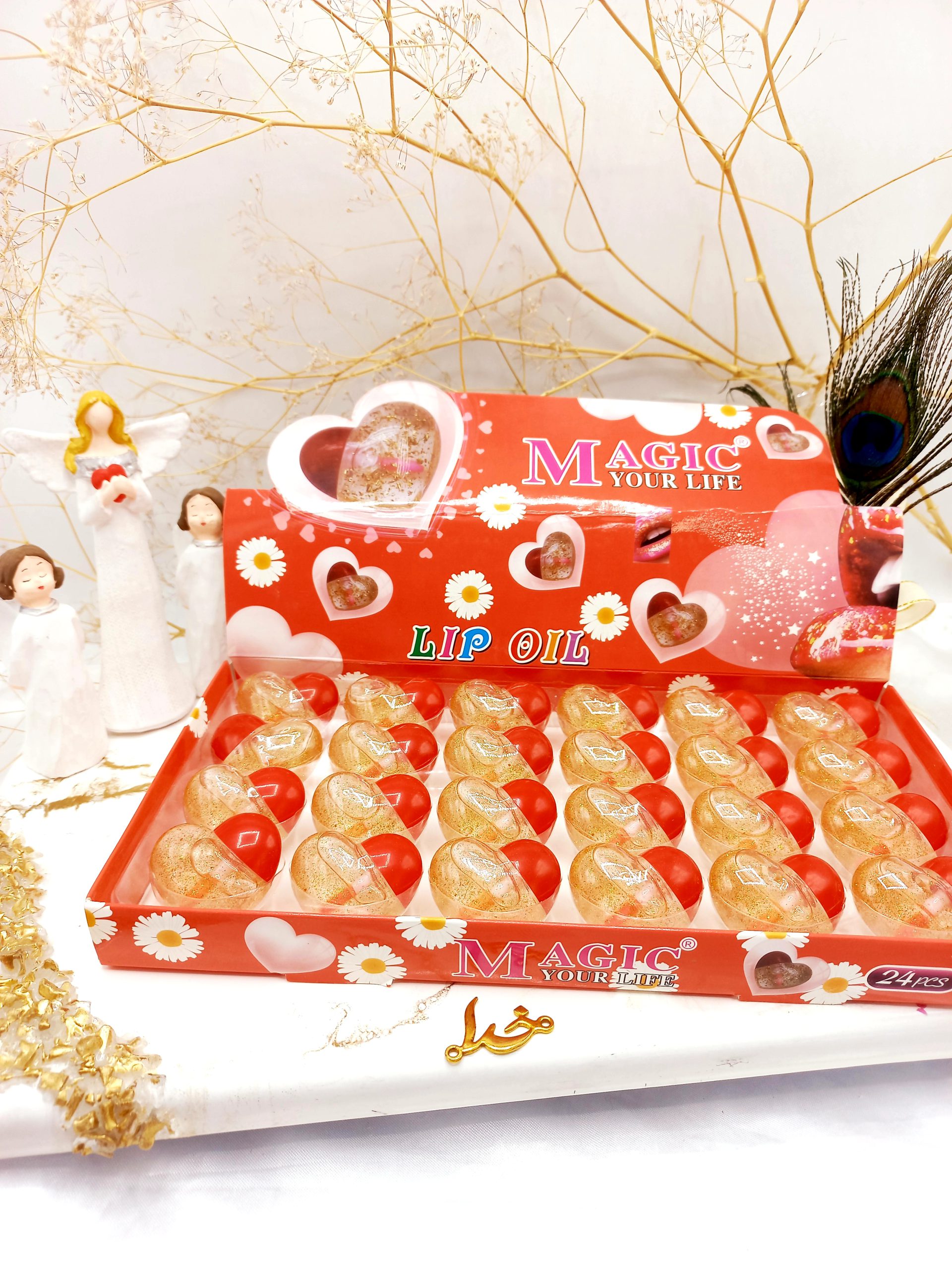 برق لب ویتامینه طرح قلب مجیک MAGIC کد LS832